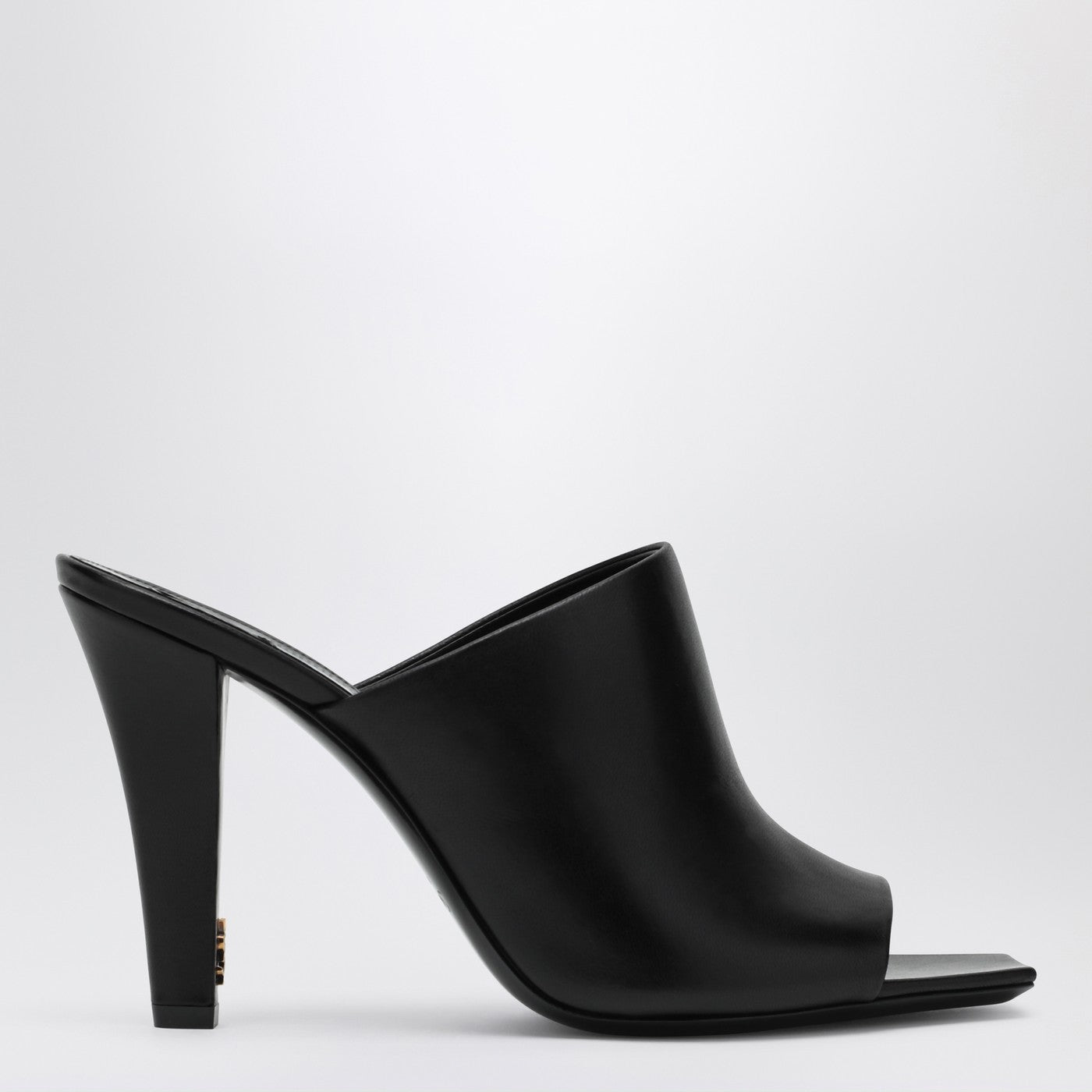Saint Laurent Black Leather Mule Jill Women SAINT LAURENT