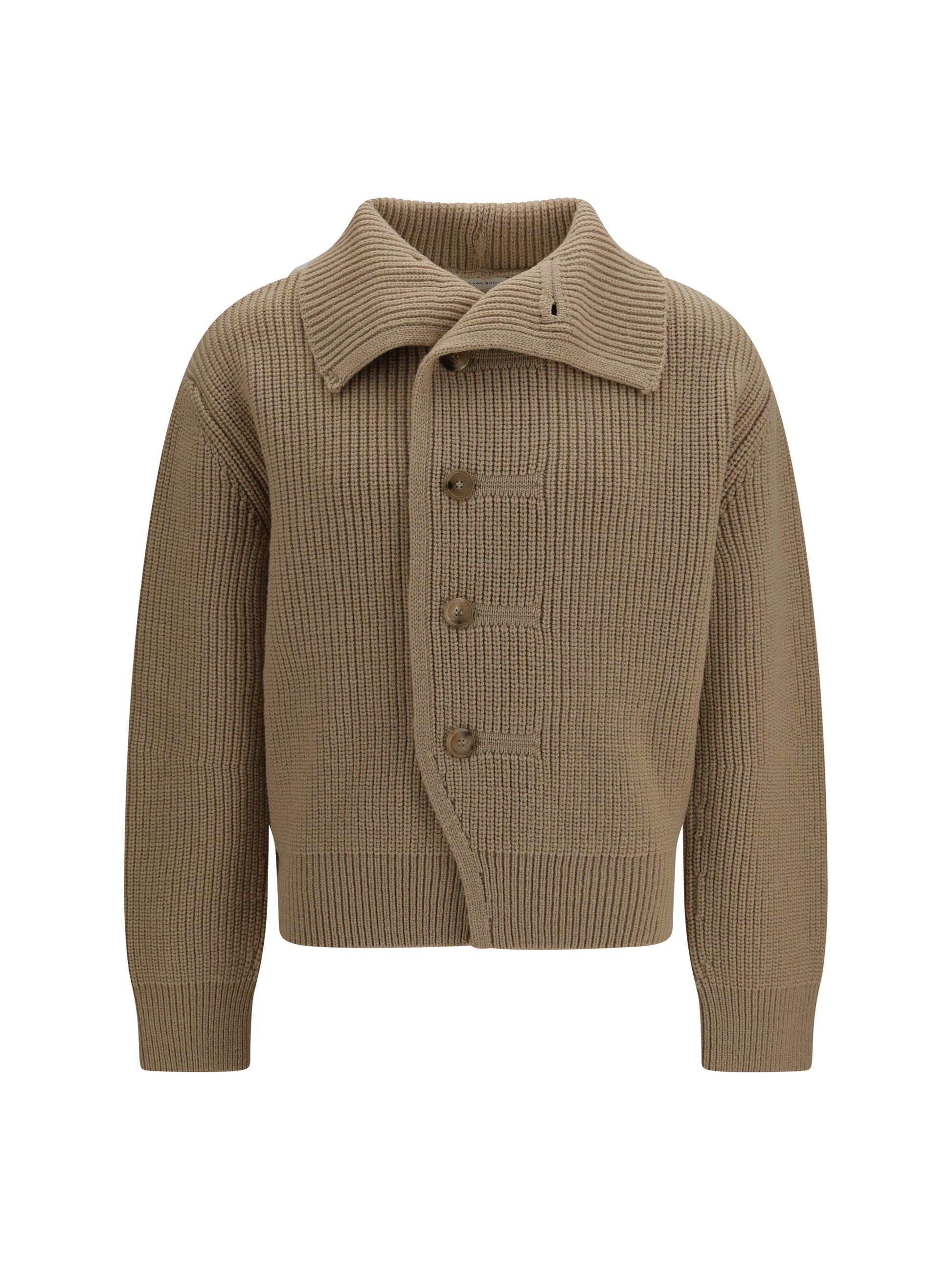 Dries Van Noten Men Buttoned High-Neck Cardigan DRIES VAN NOTEN