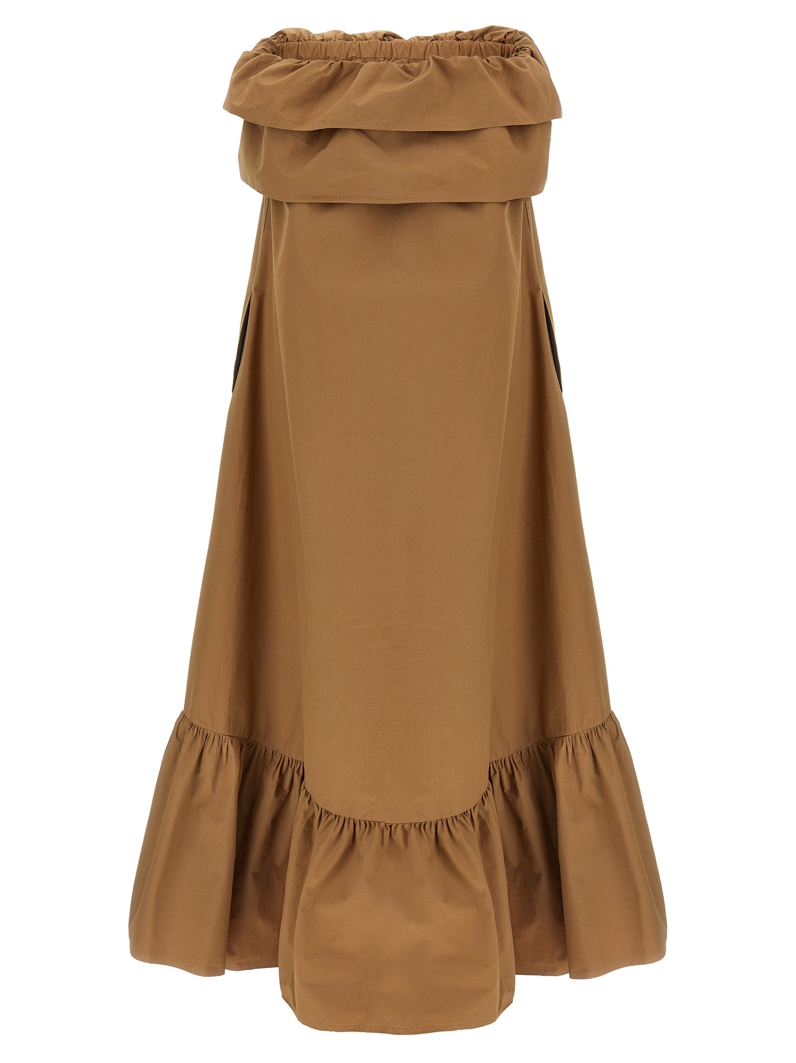 Saint Laurent Women Flounce Dress SAINT LAURENT