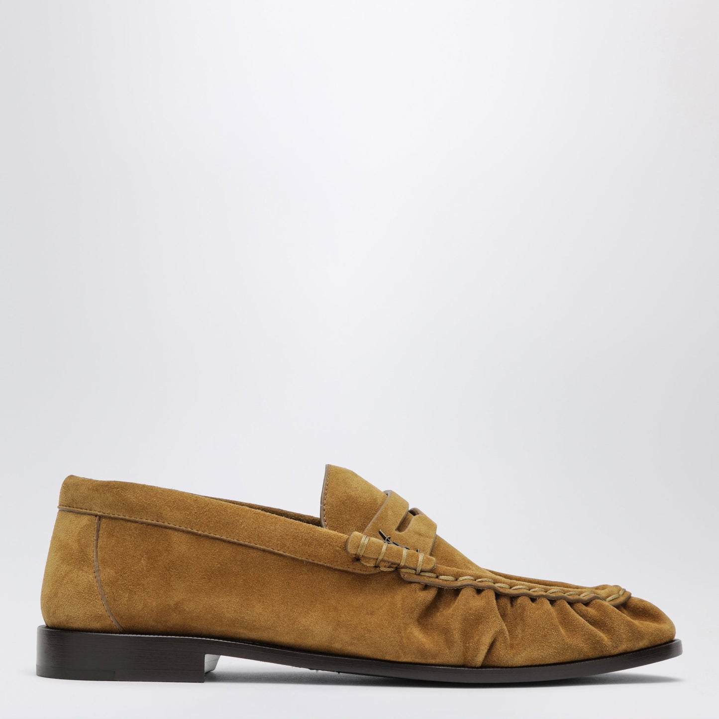Saint Laurent Le Loafer Moccasins In Tan Suede Women SAINT LAURENT