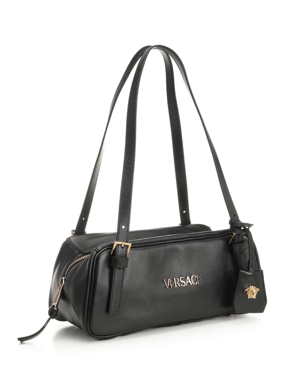 Versace Women Versace Tag Bowling Bag In Nappa Leather VERSACE
