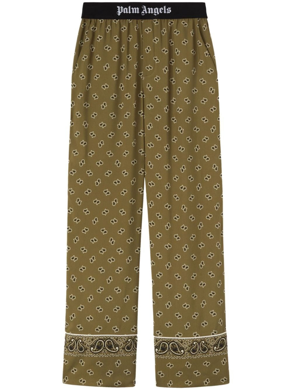Palm Angels Women Straight Paisley Print Pants PALM ANGELS