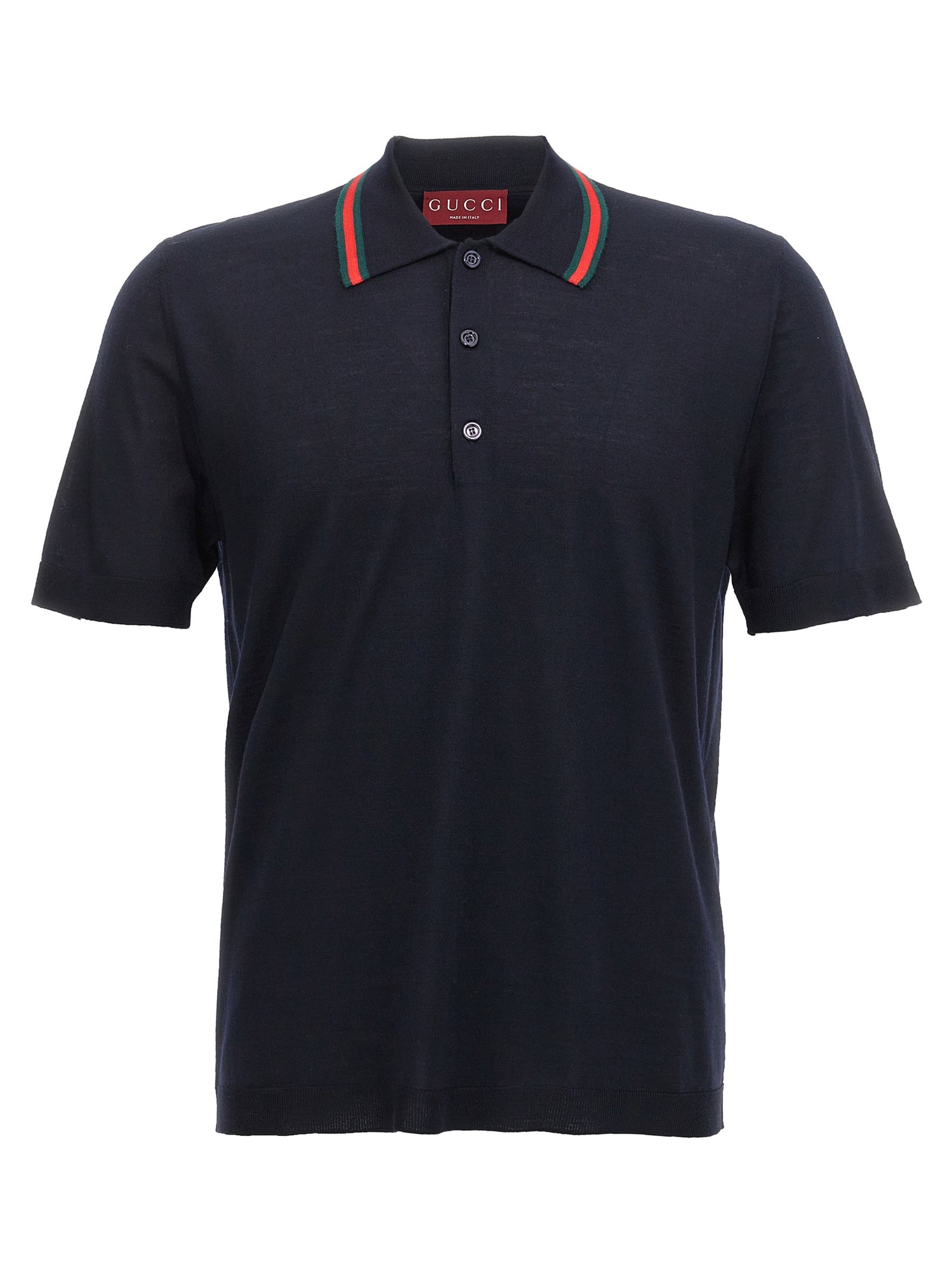Gucci Men Web Ribbon Polo Shirt GUCCI
