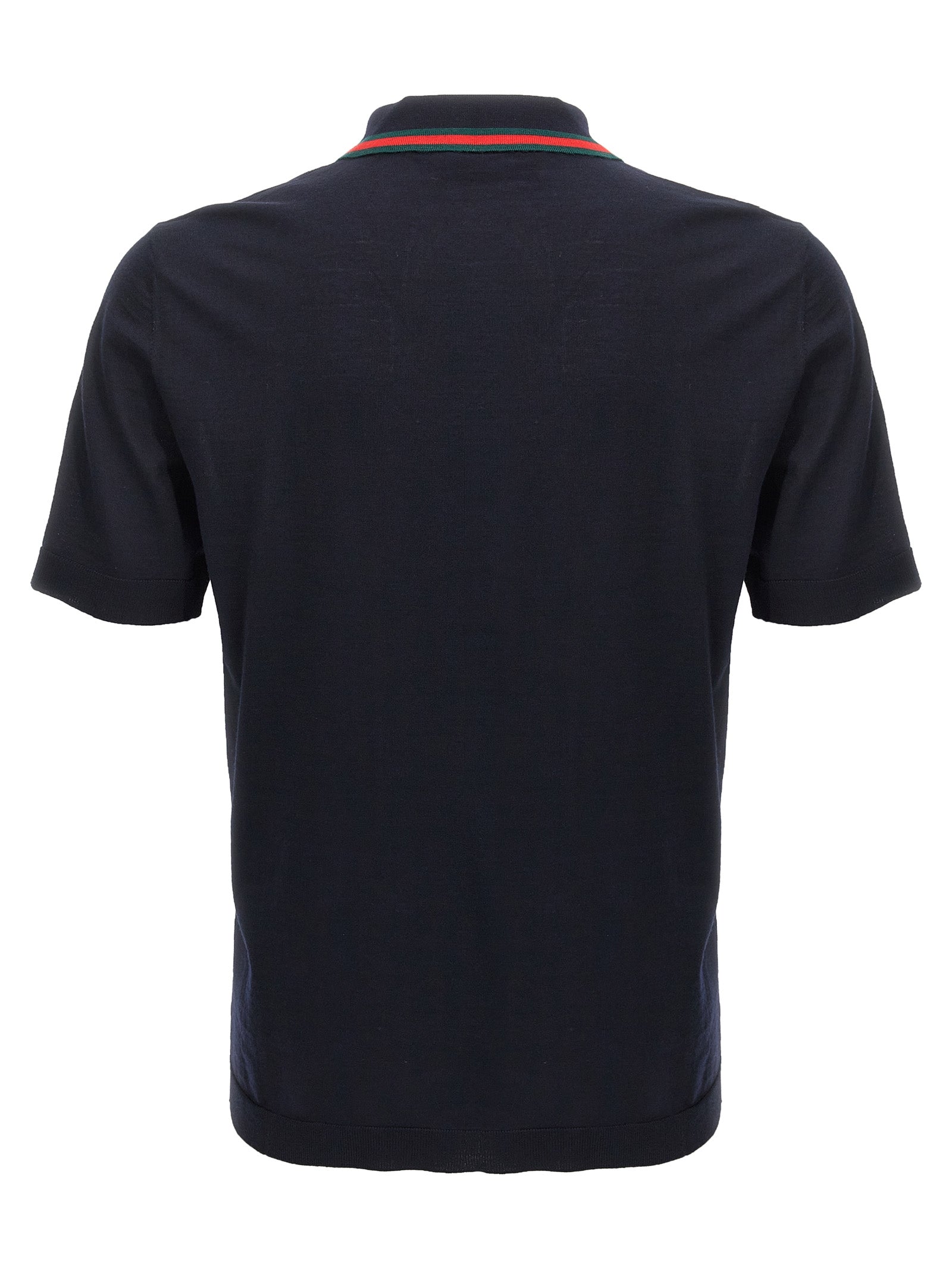 Gucci Men Web Ribbon Polo Shirt GUCCI