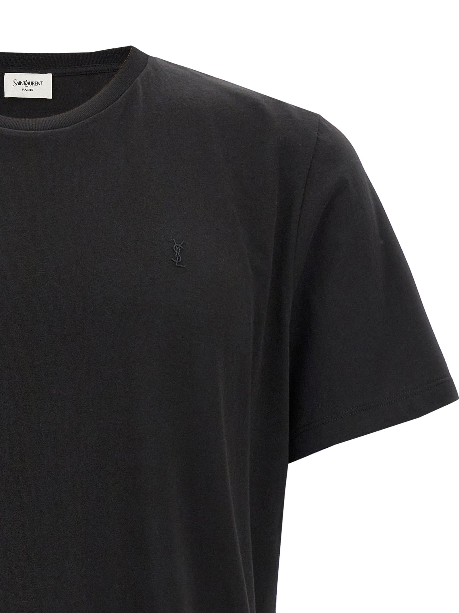 Saint Laurent Men 'Cassandre' Embroidery T-Shirt SAINT LAURENT