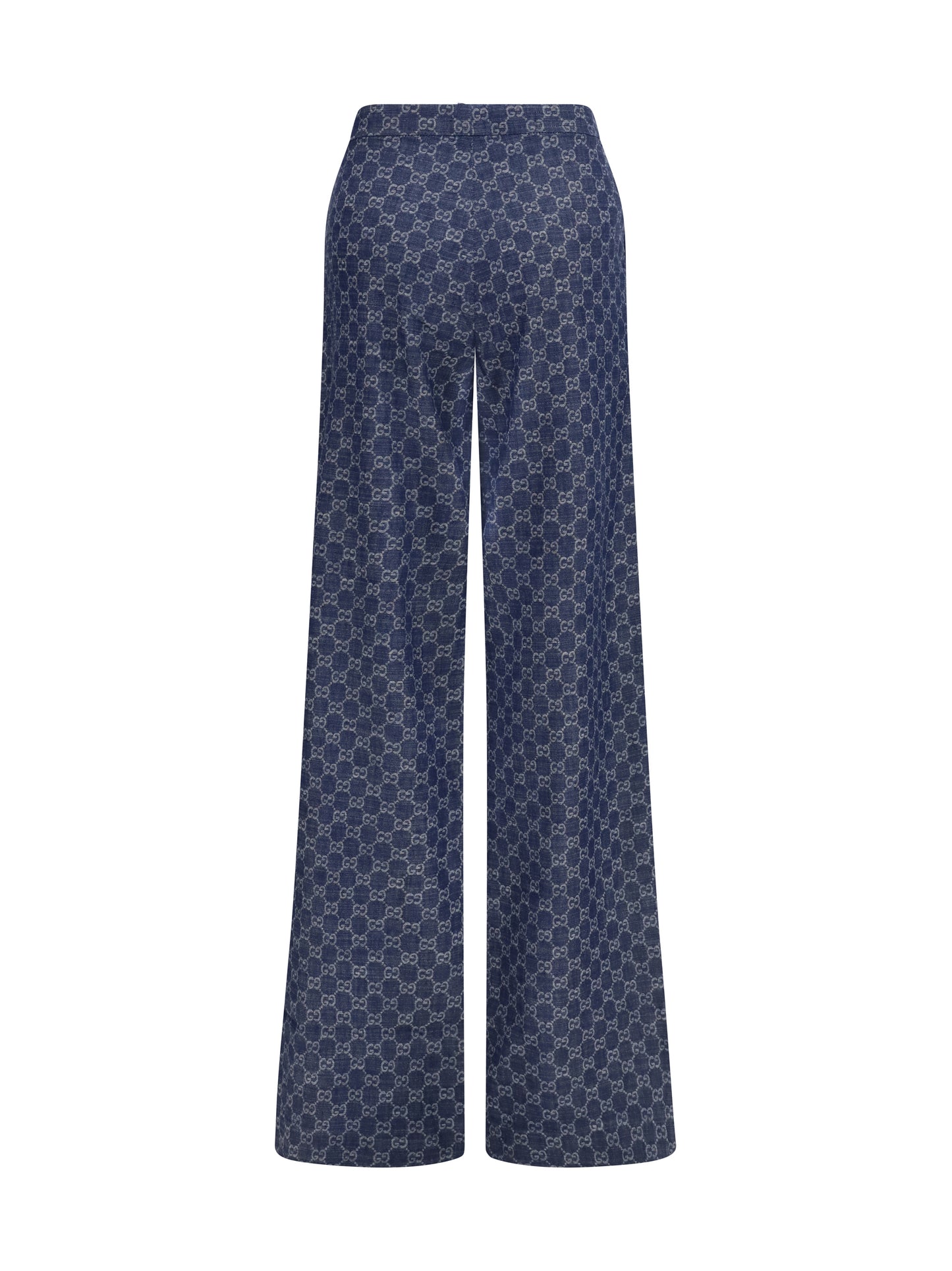 Gucci Women Gg Cotton Jacquard Denim Pants GUCCI