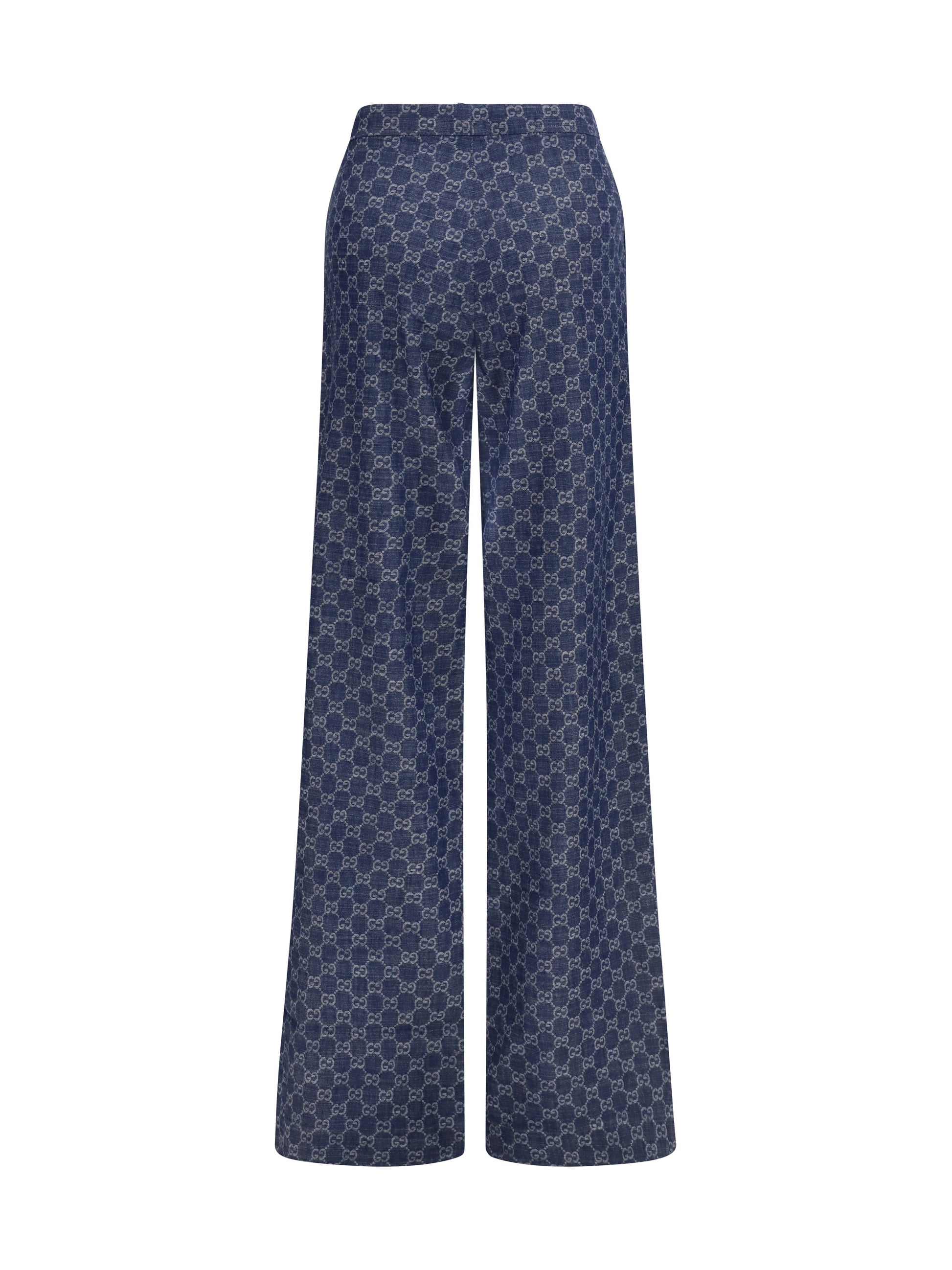 Gucci Women Gg Cotton Jacquard Denim Pants GUCCI