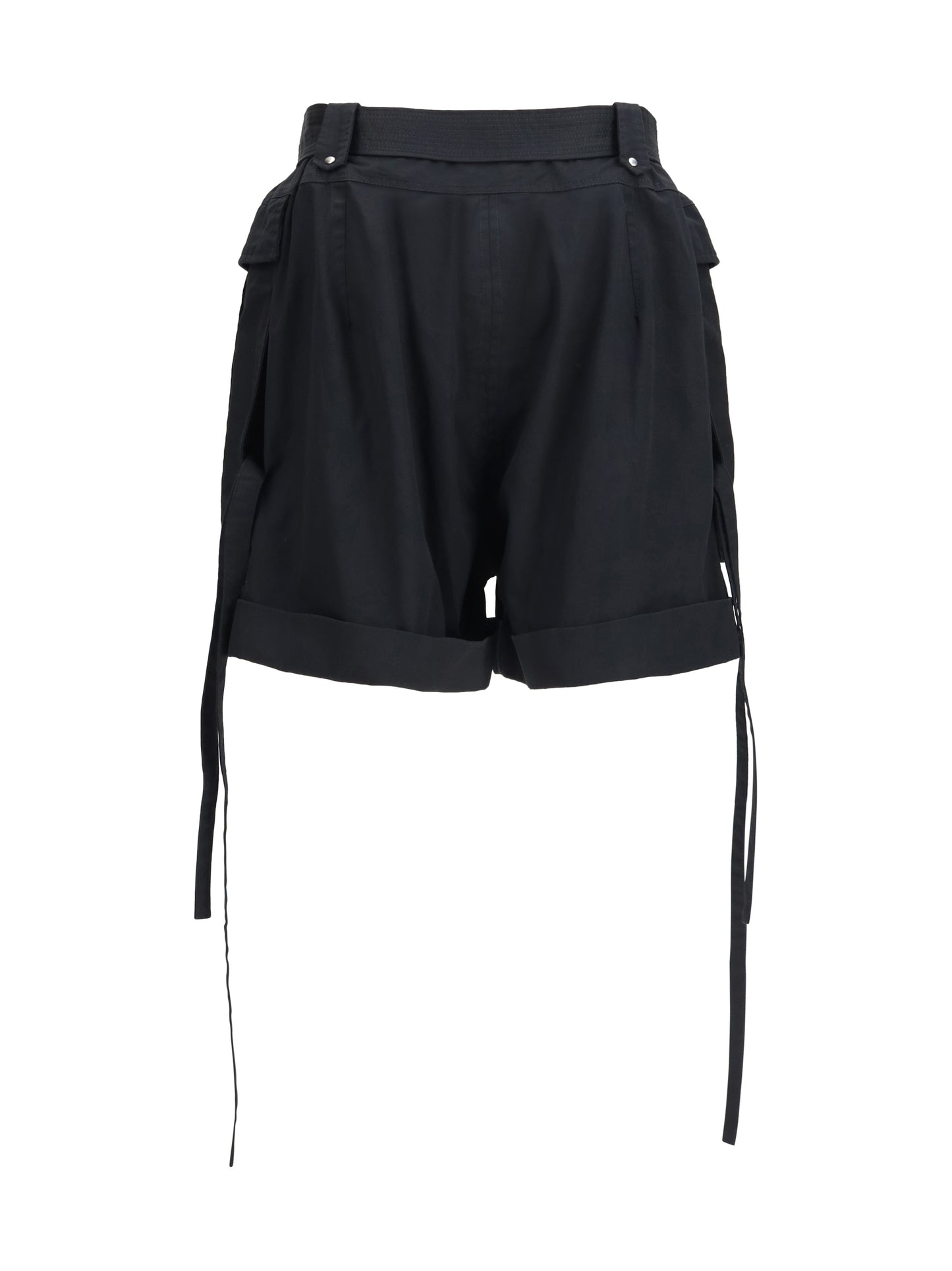 Alexander Mcqueen Women Cotton Shorts With Belt ALEXANDER MCQUEEN