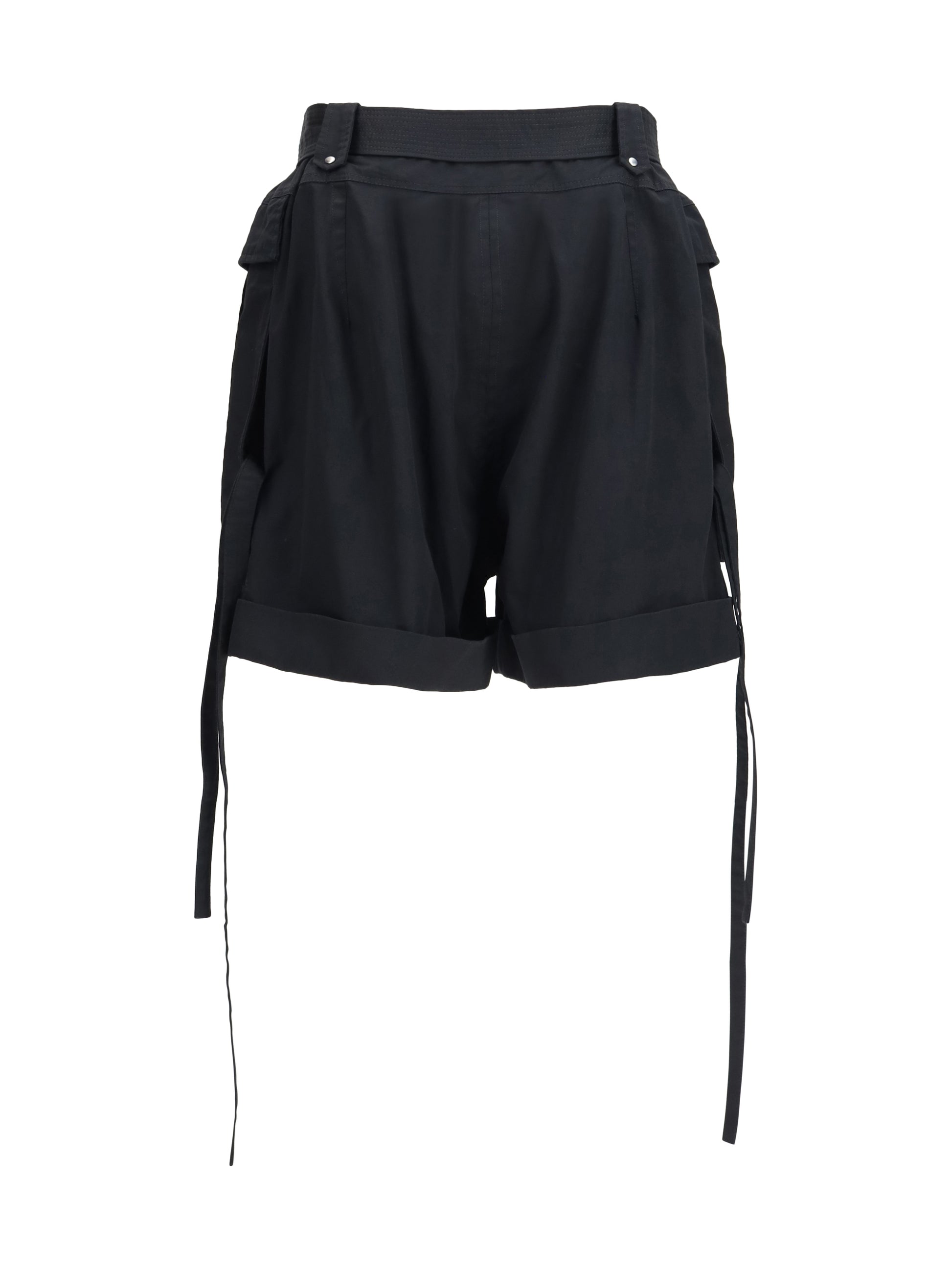 Alexander Mcqueen Women Cotton Shorts With Belt ALEXANDER MCQUEEN