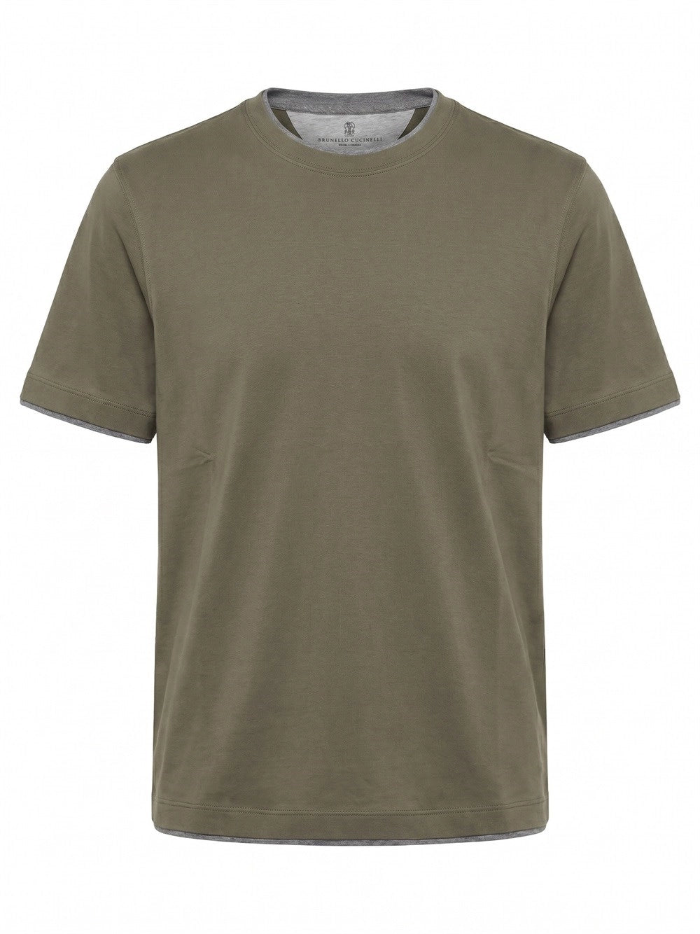 Brunello Cucinelli Men T-Shirt With Faux-Layering BRUNELLO CUCINELLI