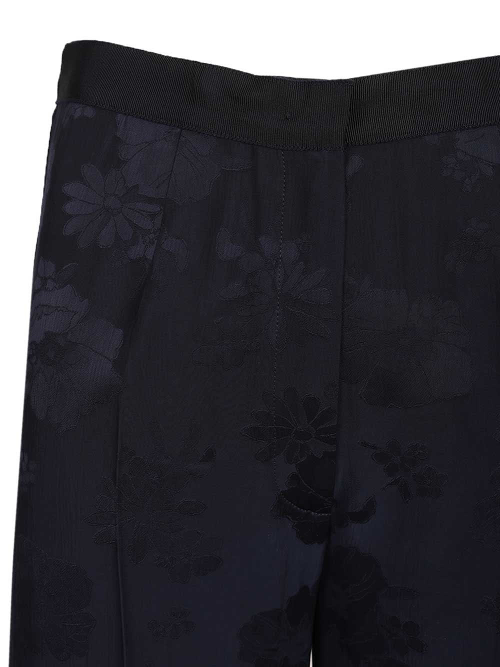 Forte_Forte Women Fluid Bouquet Jacquard High Waist Straight Pants FORTE FORTE