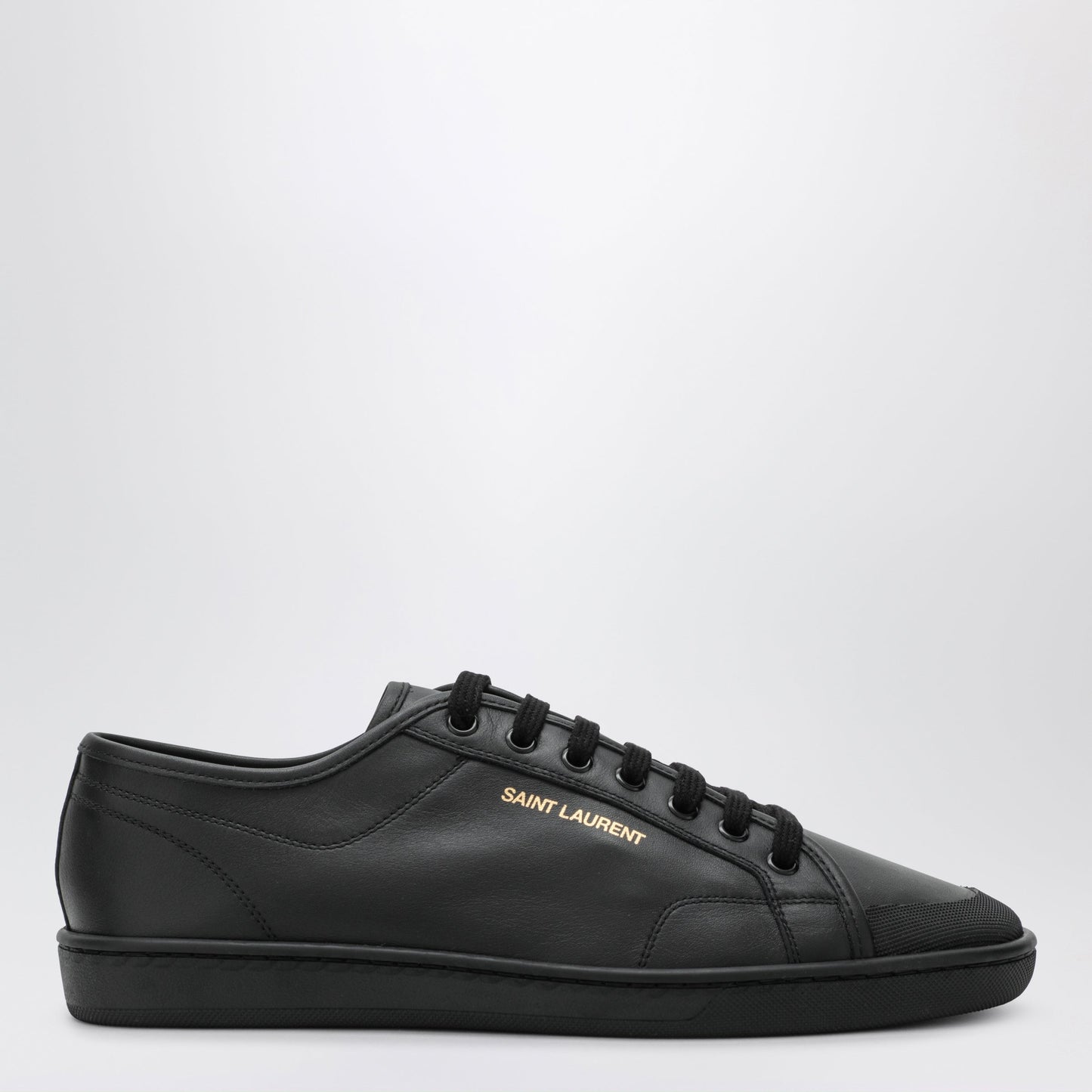Saint Laurent Black Gym Sneakers In Smooth Leather Men SAINT LAURENT