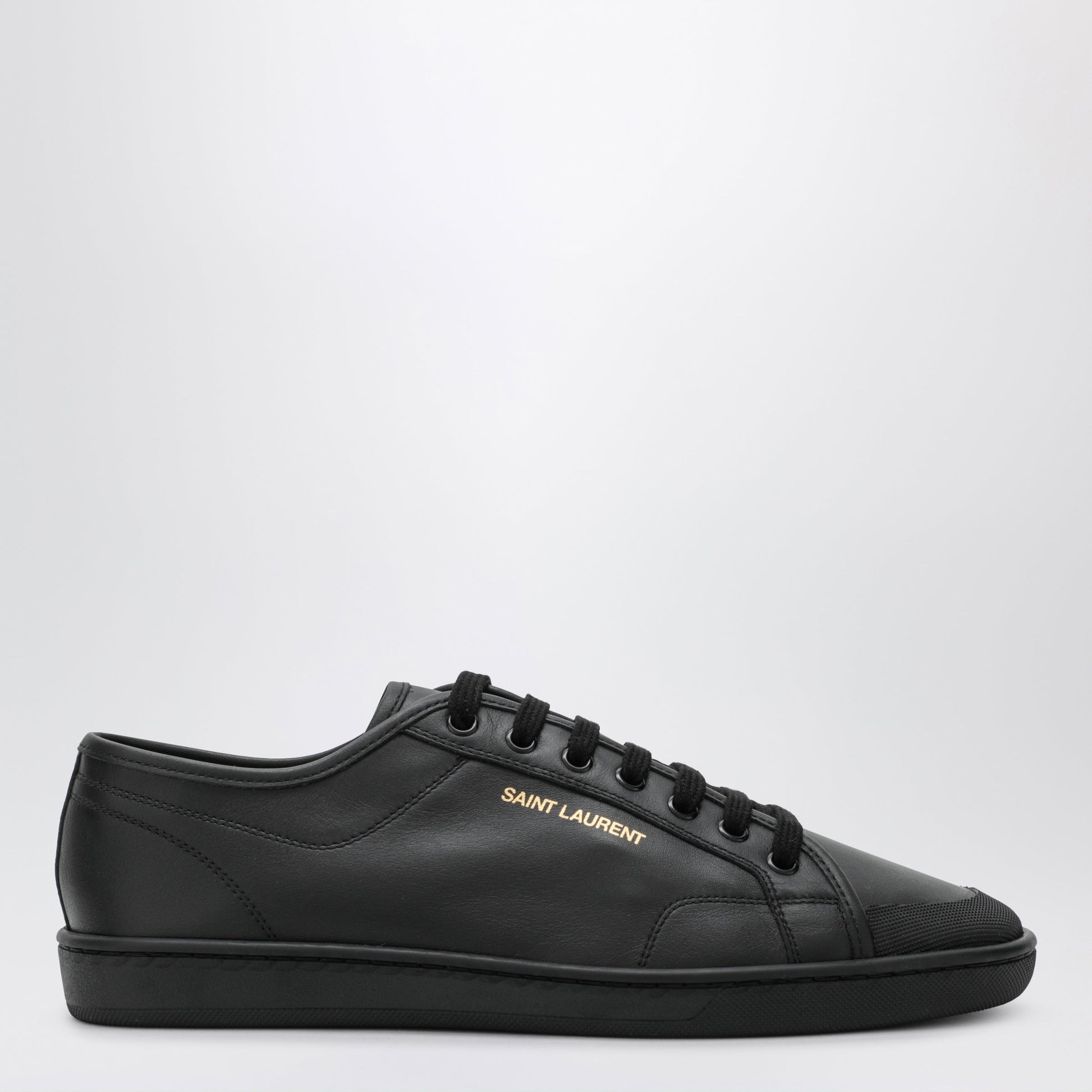 Saint Laurent Black Gym Sneakers In Smooth Leather Men SAINT LAURENT