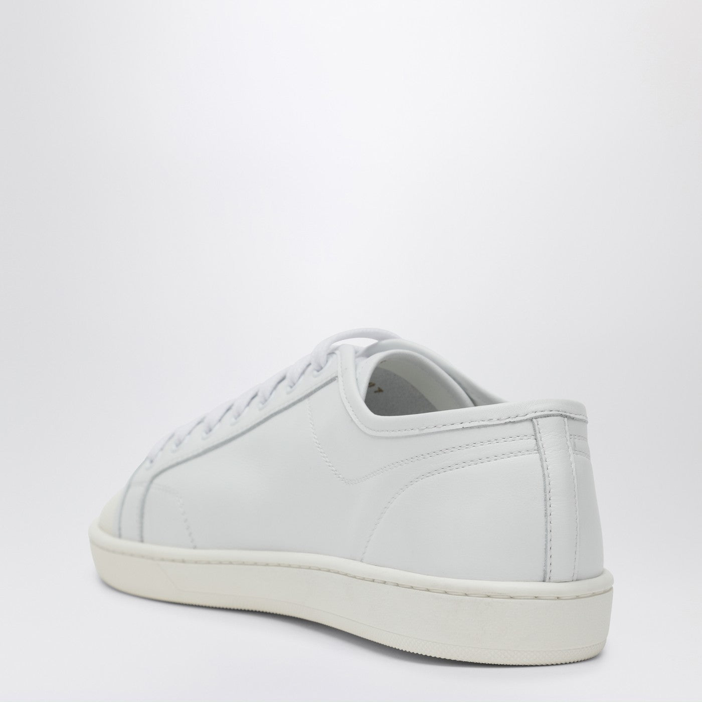 Saint Laurent White Leather Sneakers Gym Men SAINT LAURENT