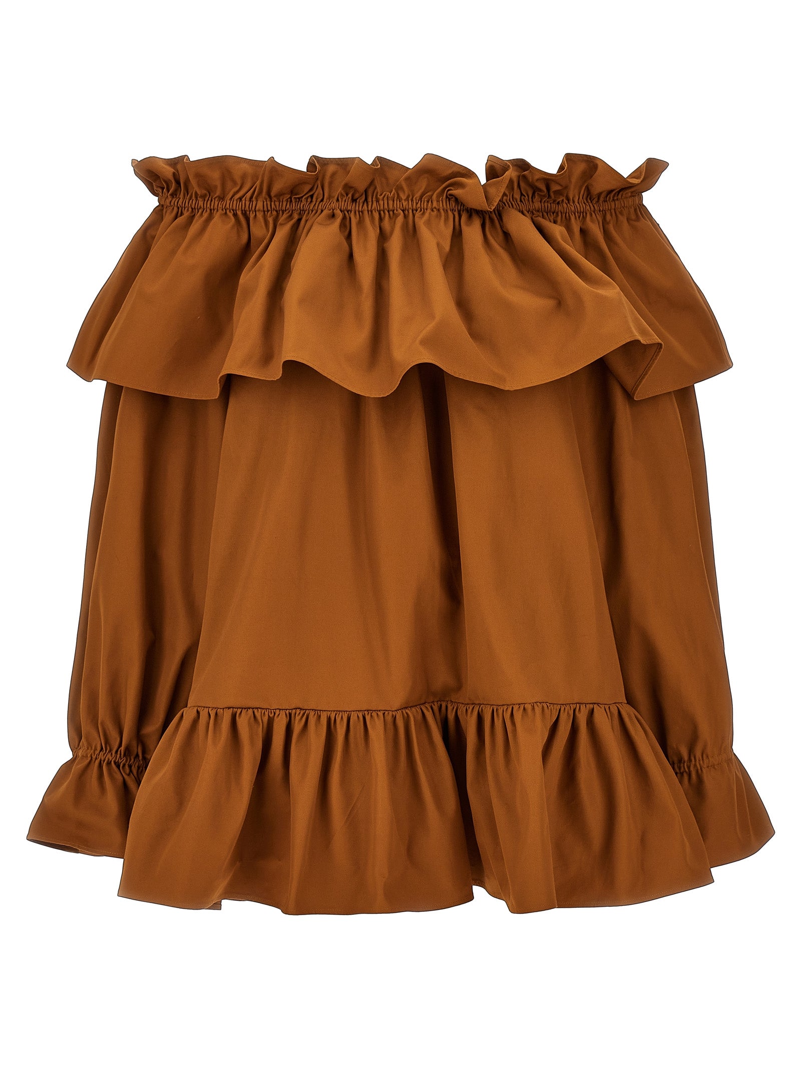 Saint Laurent Women Flounces Mini Dress SAINT LAURENT