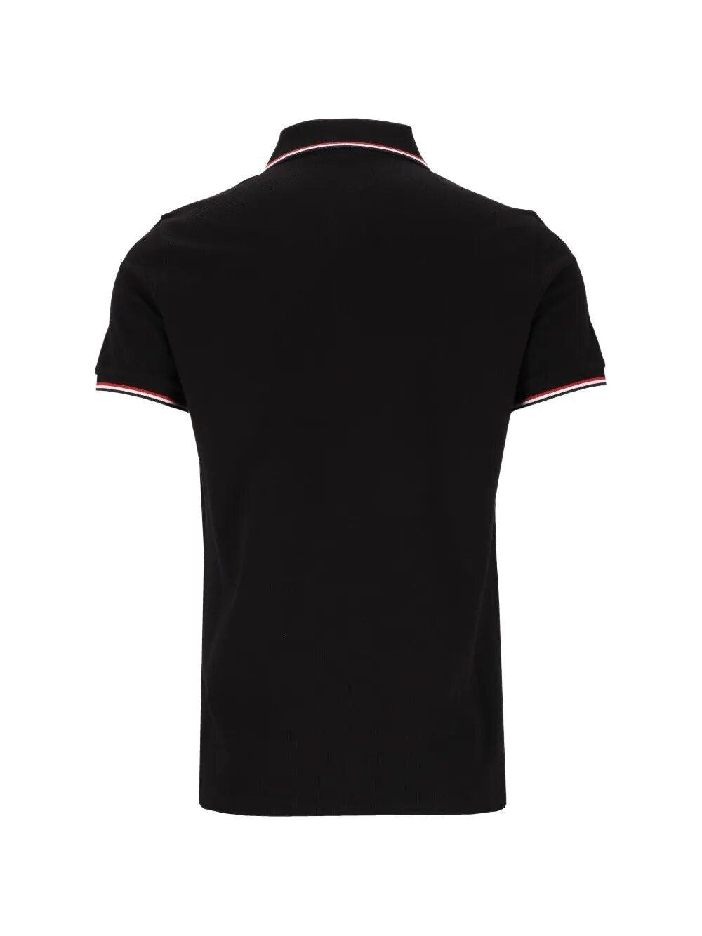 Moncler Men Cotton Pique Polo Shirt With Tricolour Trim MONCLER