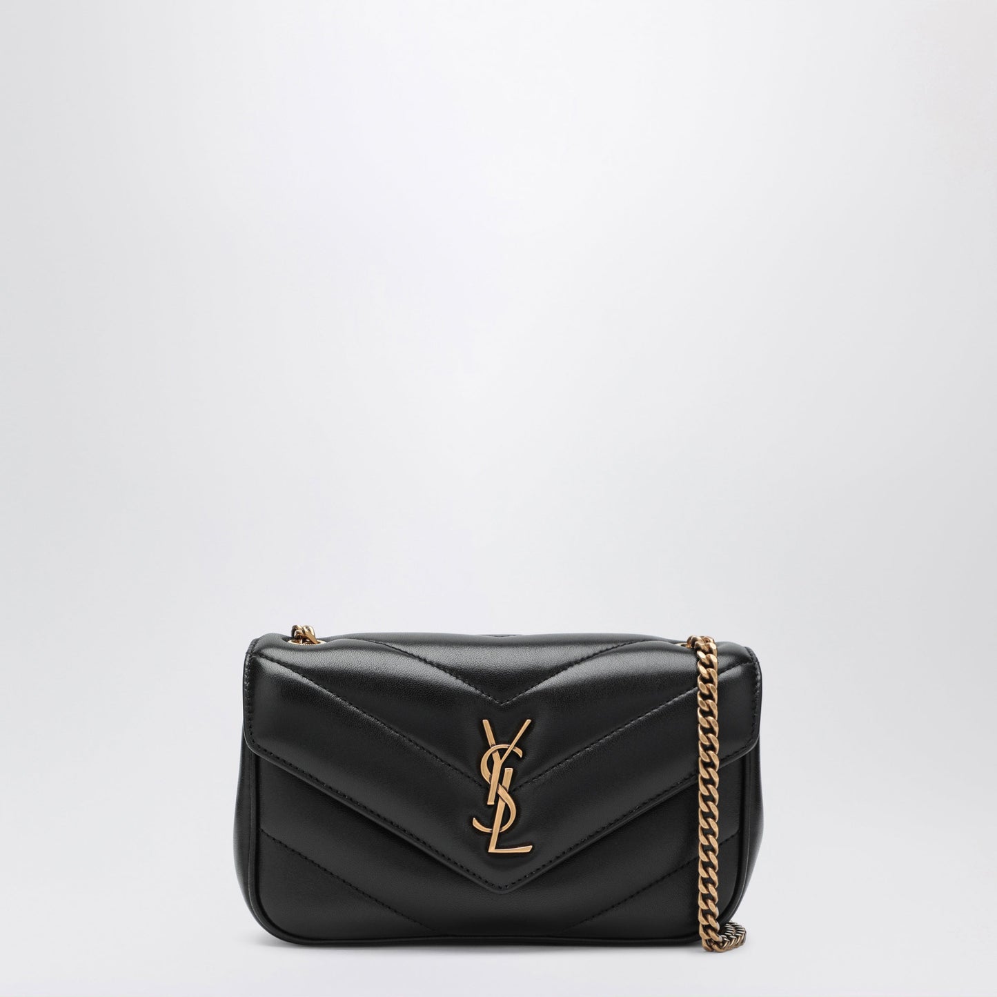 Saint Laurent Loulou Mini Black Leather Bag Women SAINT LAURENT
