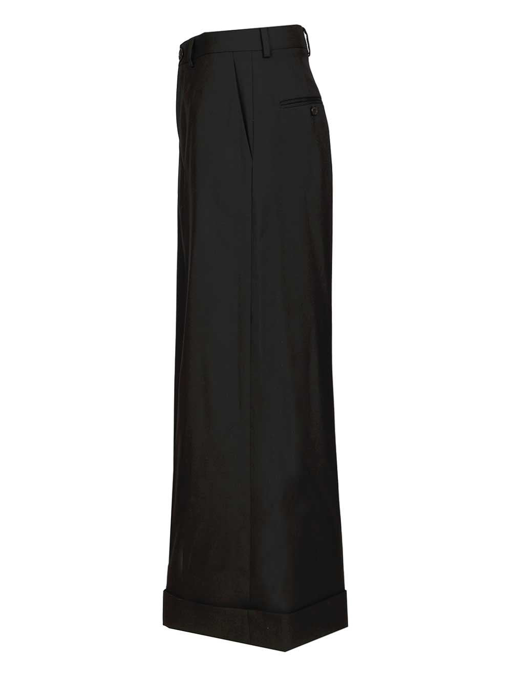 Celine Women Wool Gabardine Dock Trousers CELINE