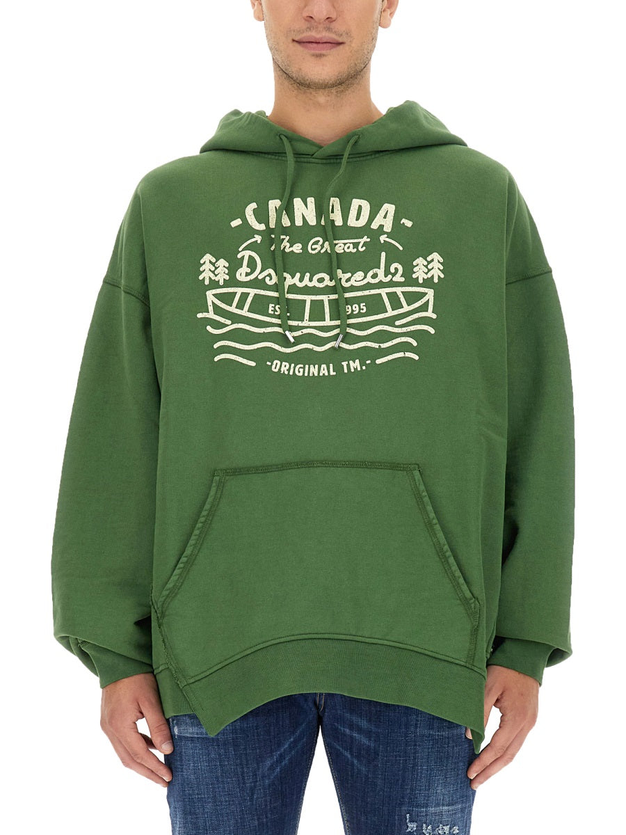 Dsquared Men Sweatshirt With Logo DSQUARED2