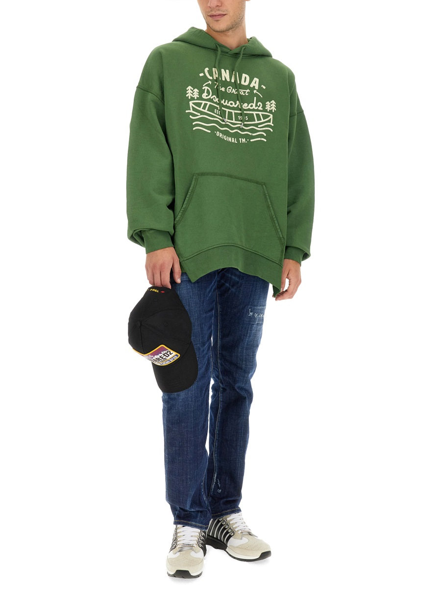 Dsquared Men Sweatshirt With Logo DSQUARED2