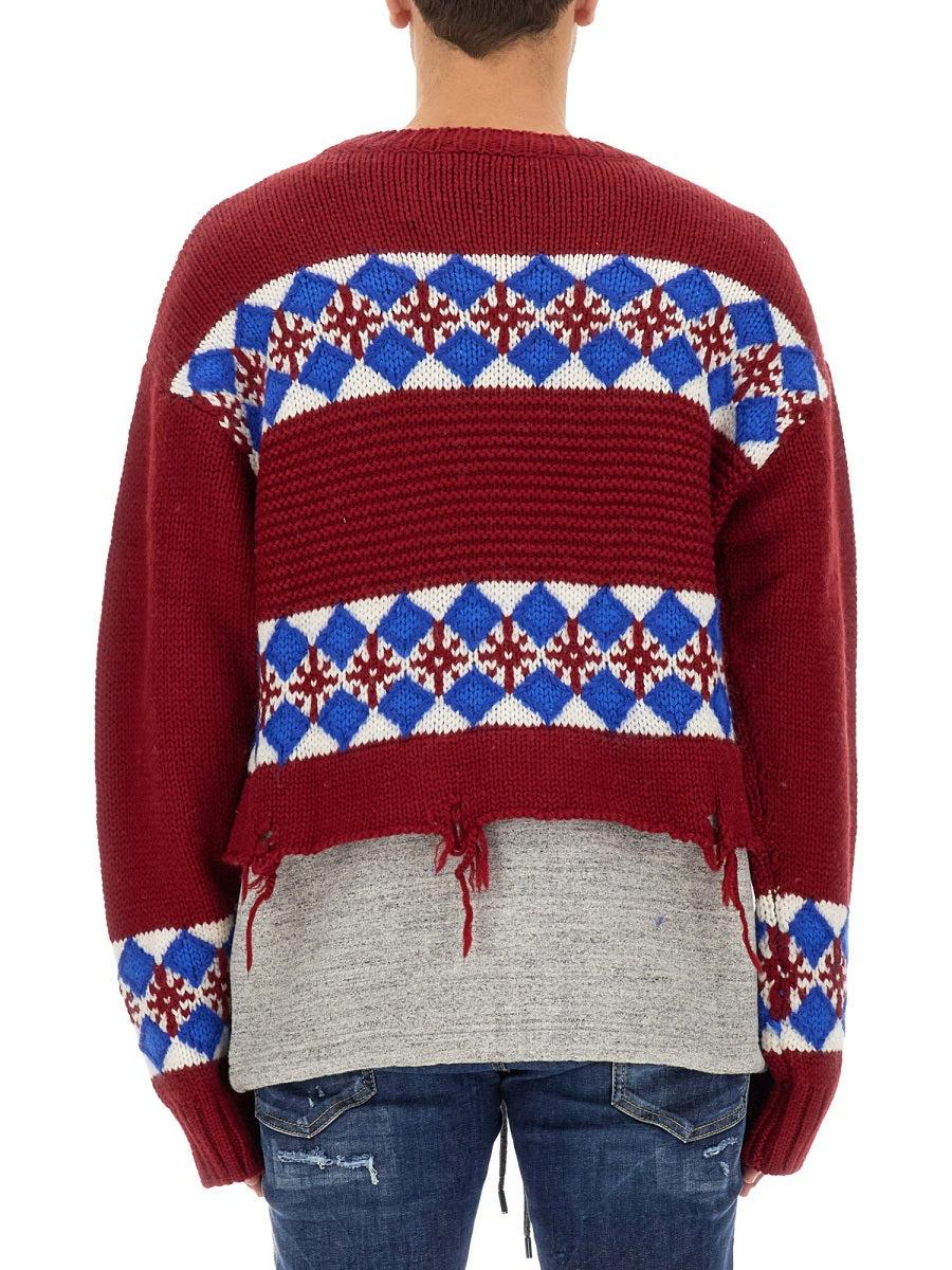 Dsquared Men Jacquard Knit DSQUARED2
