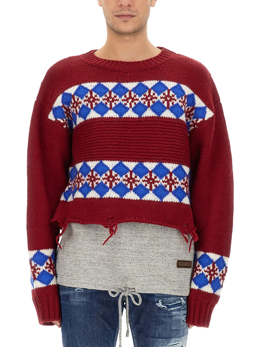 Dsquared Men Jacquard Knit DSQUARED2