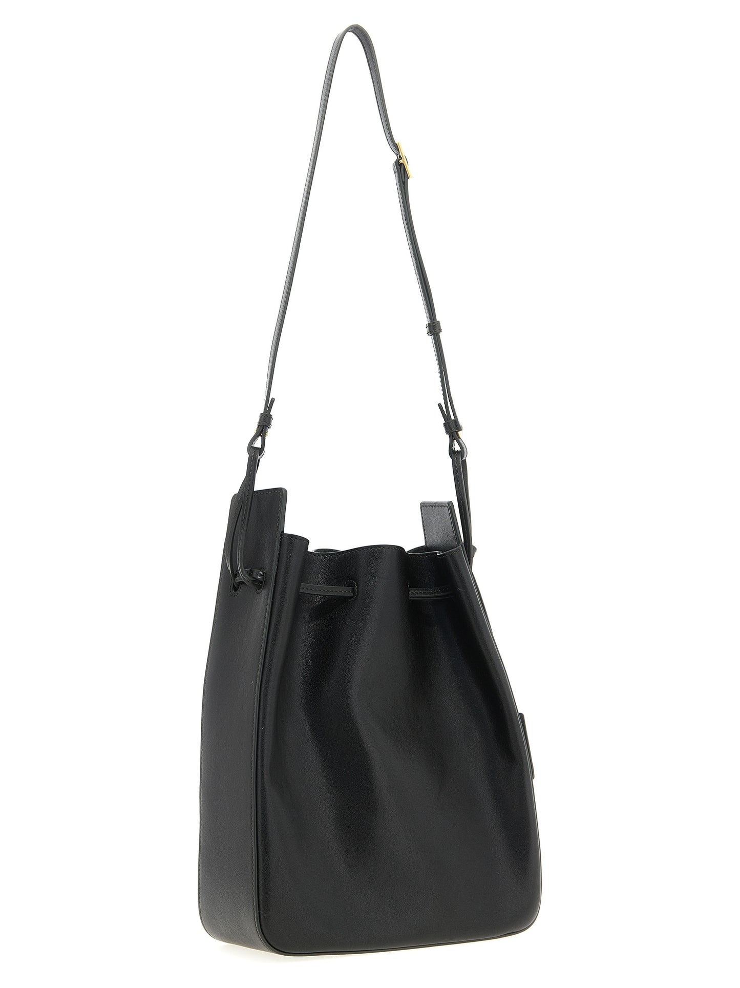 Saint Laurent Women Large Leather Bucket Bag SAINT LAURENT