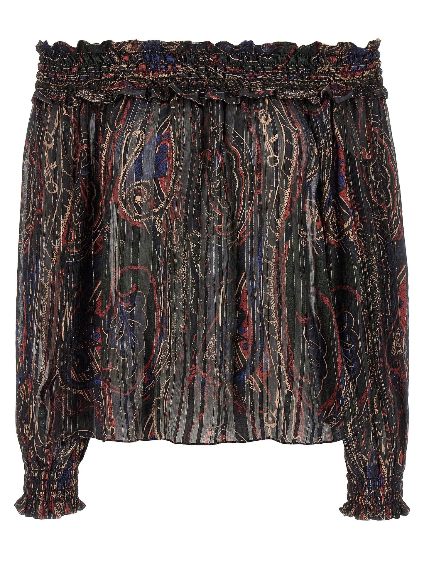 Saint Laurent Women Smock Stitch Blouse SAINT LAURENT