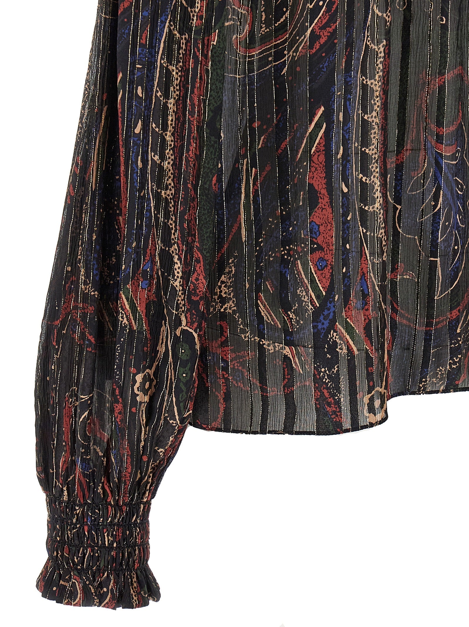 Saint Laurent Women Smock Stitch Blouse SAINT LAURENT