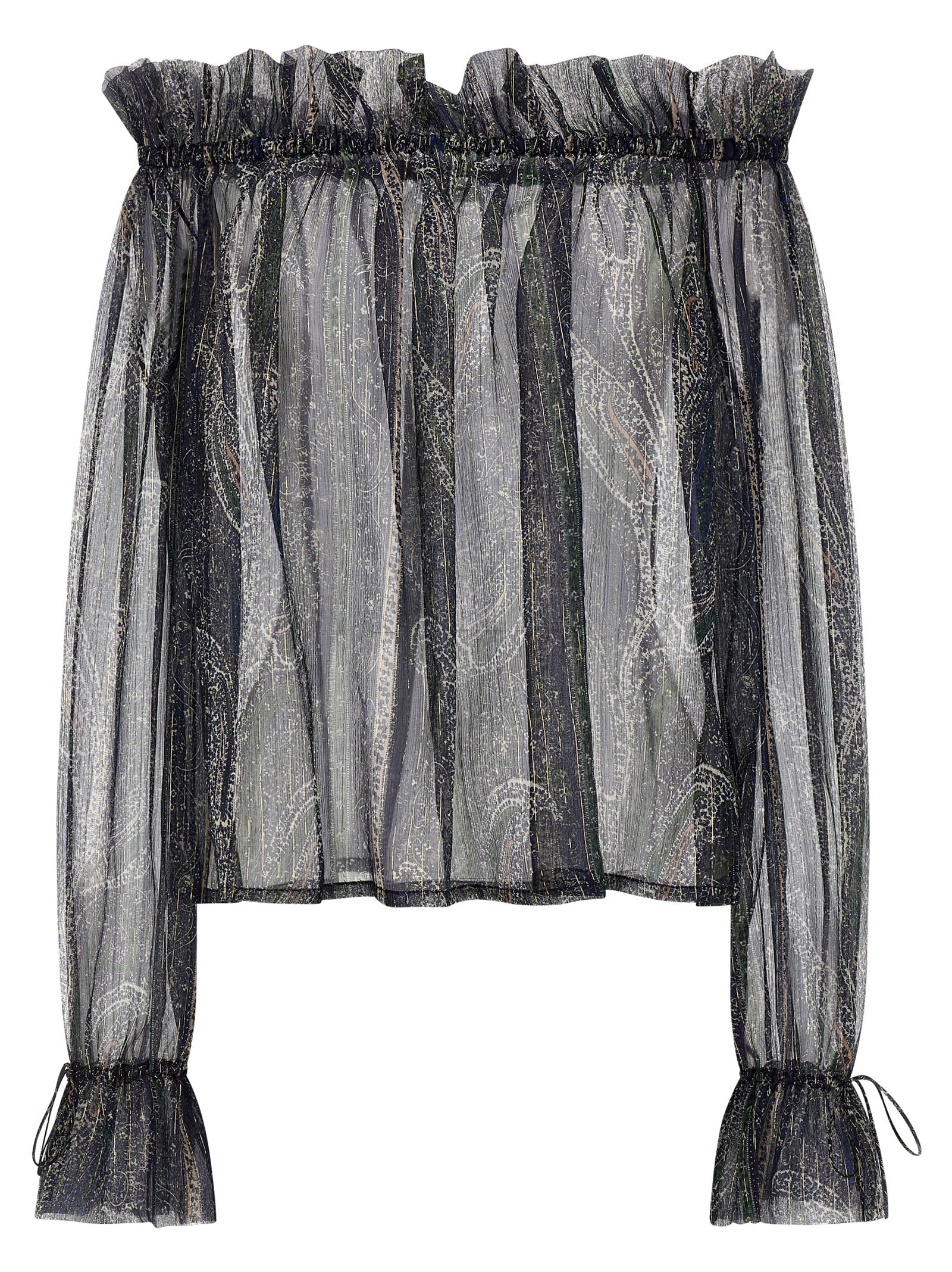 Saint Laurent Women Lurex Blouse SAINT LAURENT