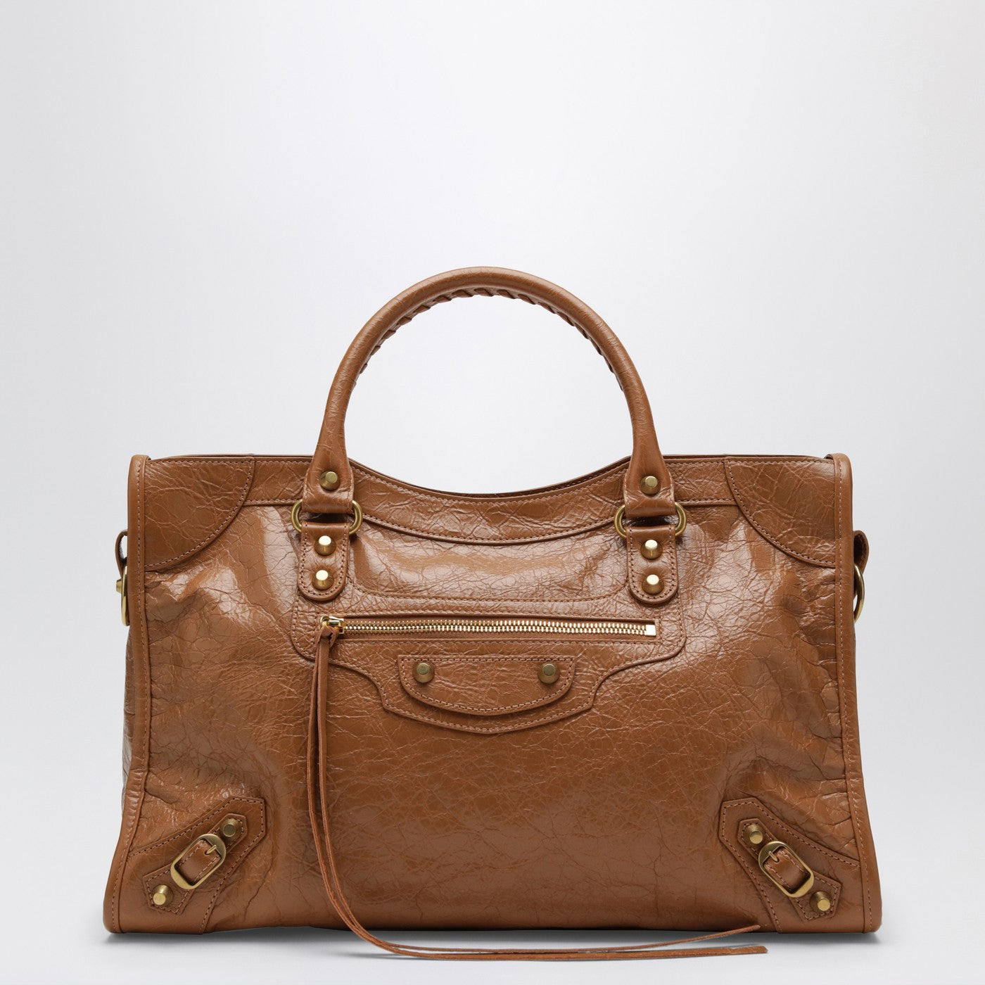 Balenciaga Le City Medium Bag In Camel/Antique Gold Women BALENCIAGA