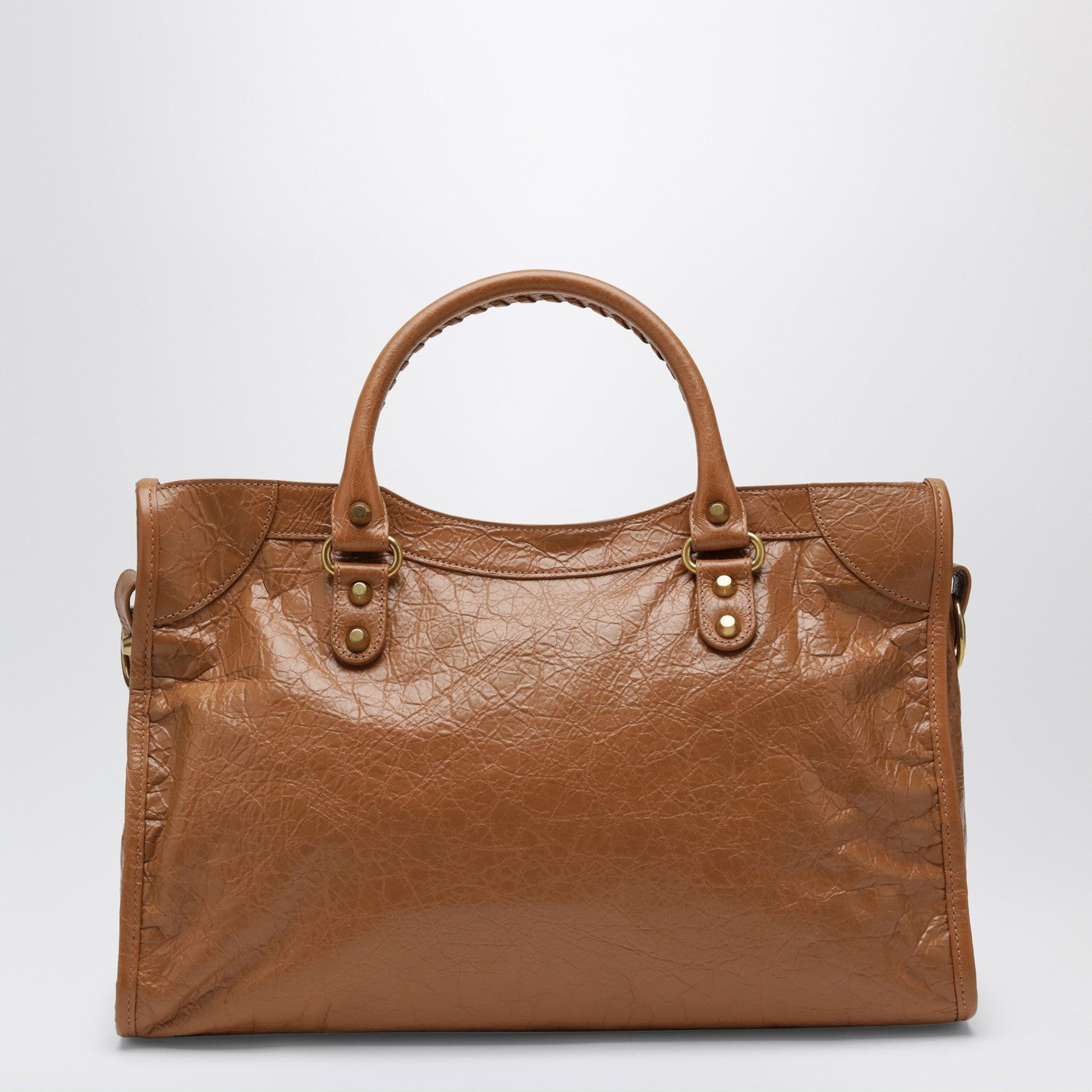 Balenciaga Le City Medium Bag In Camel/Antique Gold Women BALENCIAGA