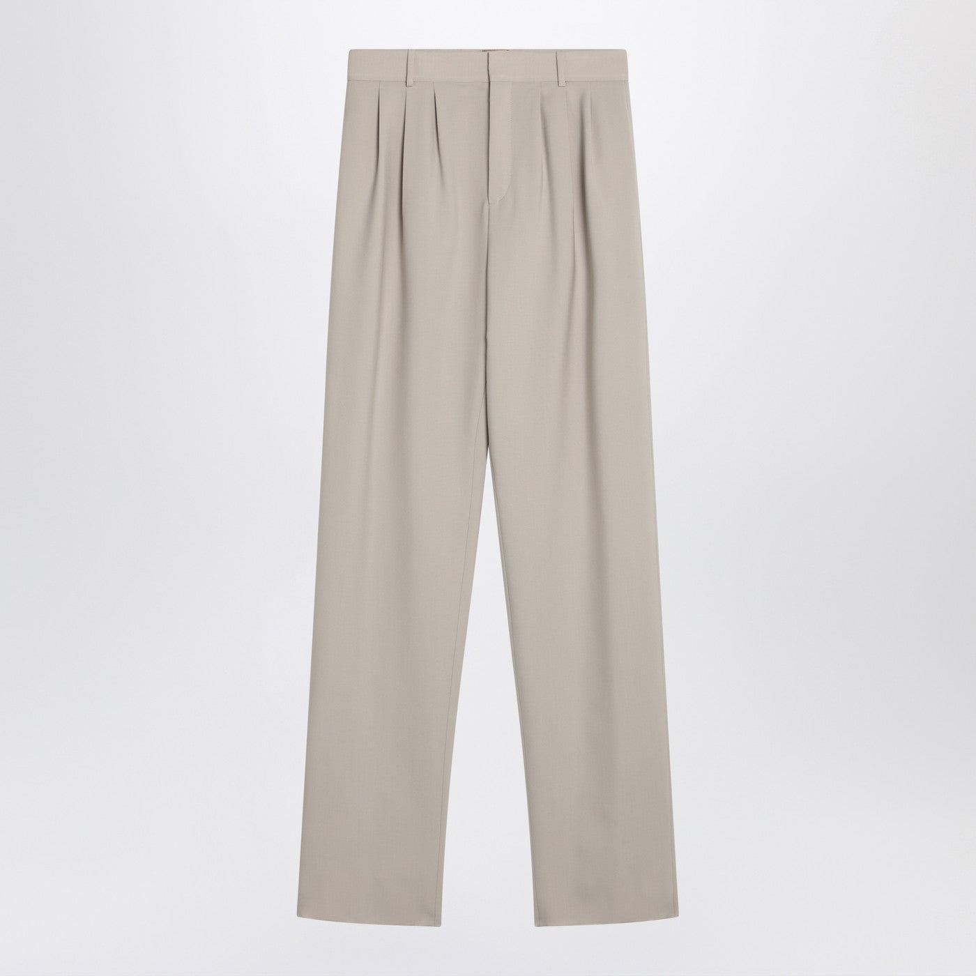 Saint Laurent Beige Wool Trousers Women SAINT LAURENT