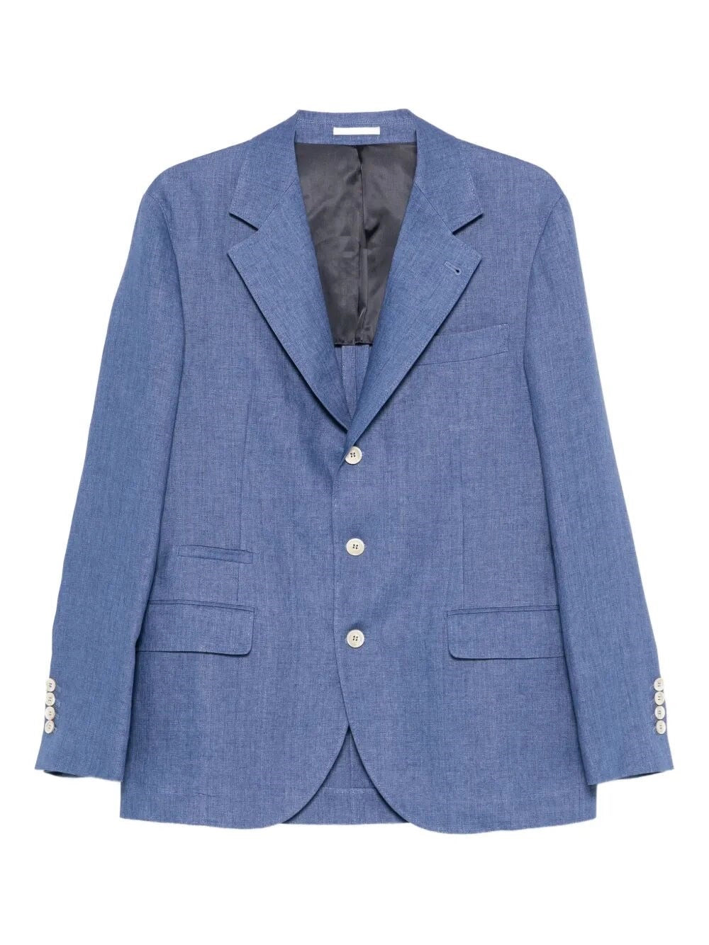 Brunello Cucinelli Men Linen Deconstructed Blazer BRUNELLO CUCINELLI