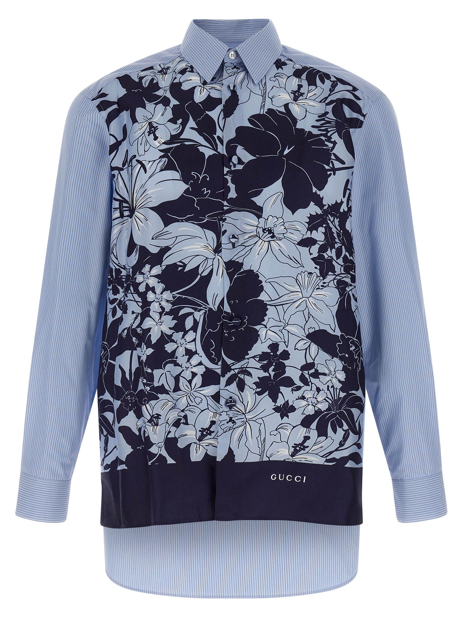 Gucci Men Floral Silk Shirt GUCCI