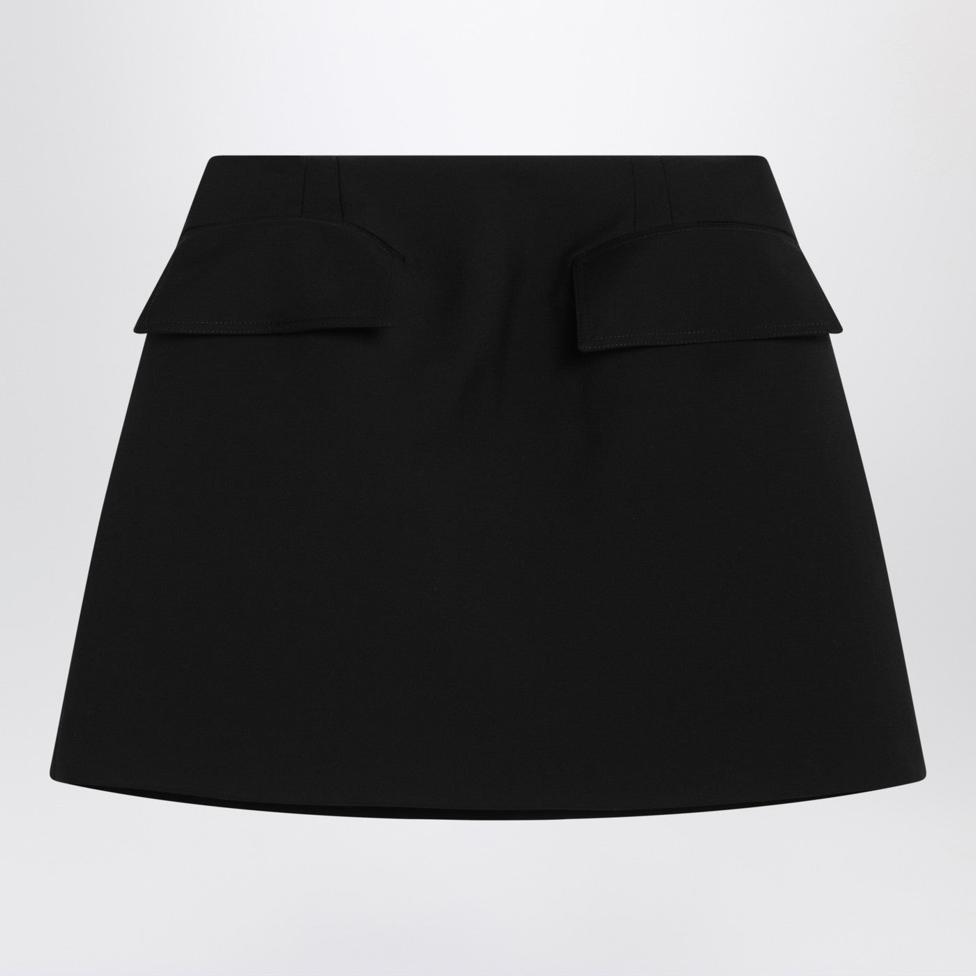 Alexander Mcqueen Black Wool Mini Skirt Women ALEXANDER MCQUEEN