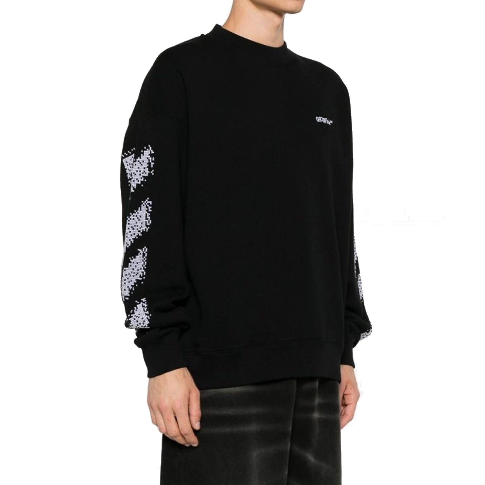 Off White Pixel Diag Sweatshirt Men OFF-WHITE