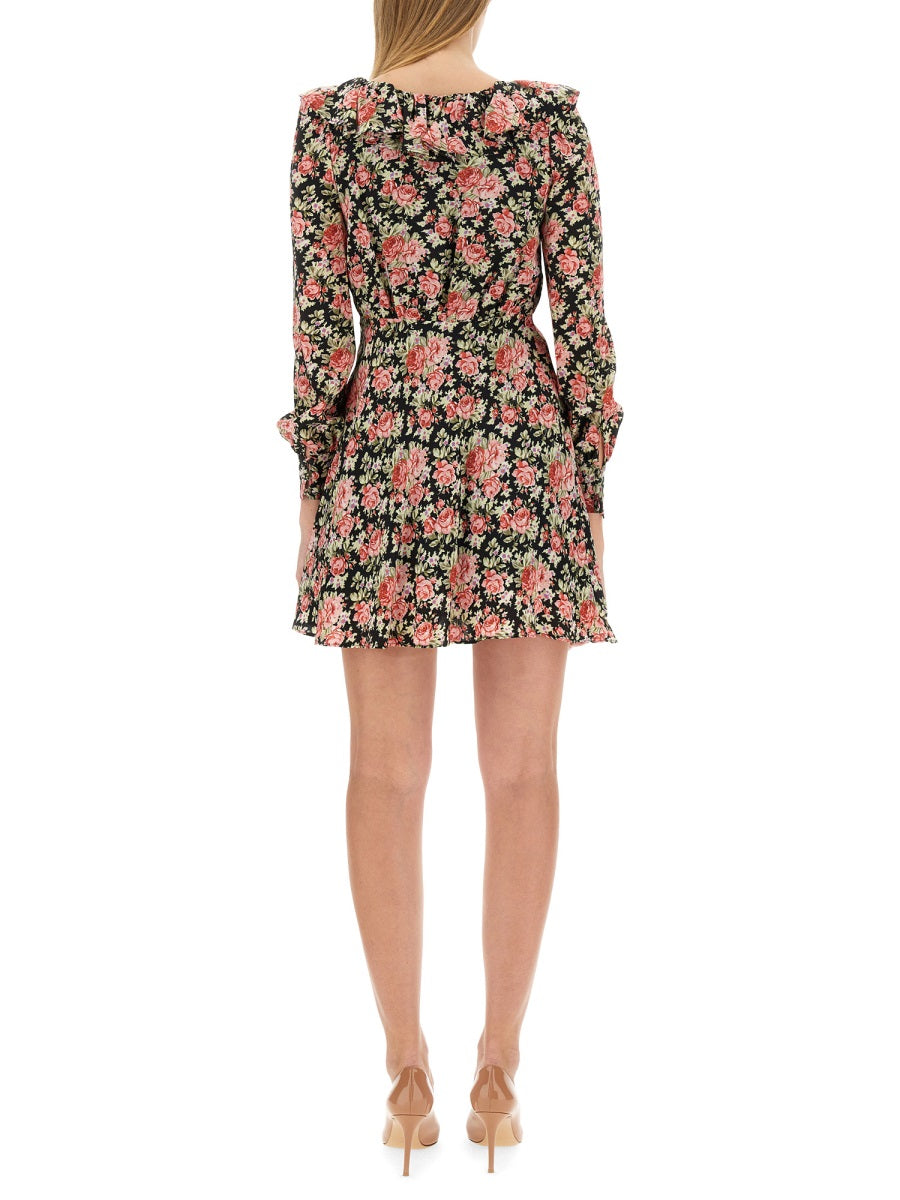 Alessandra Rich Women Flower Print Mini Dress ALESSANDRA RICH