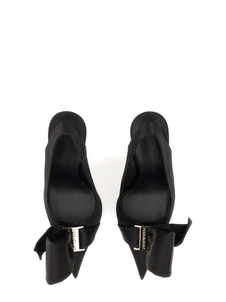 Ferragamo Women Sandal With Asymmetrical Bow FERRAGAMO