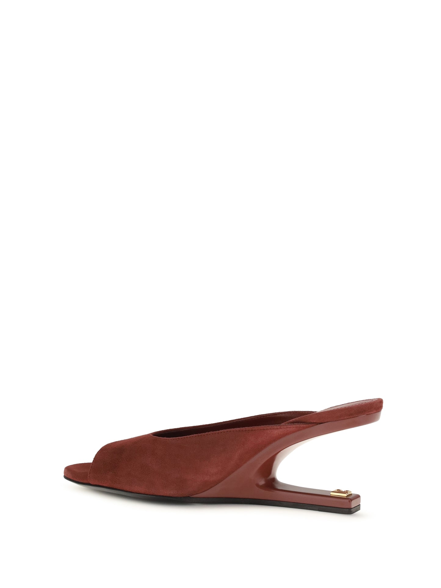 Balmain Women Suede Open-Toe Mules BALMAIN