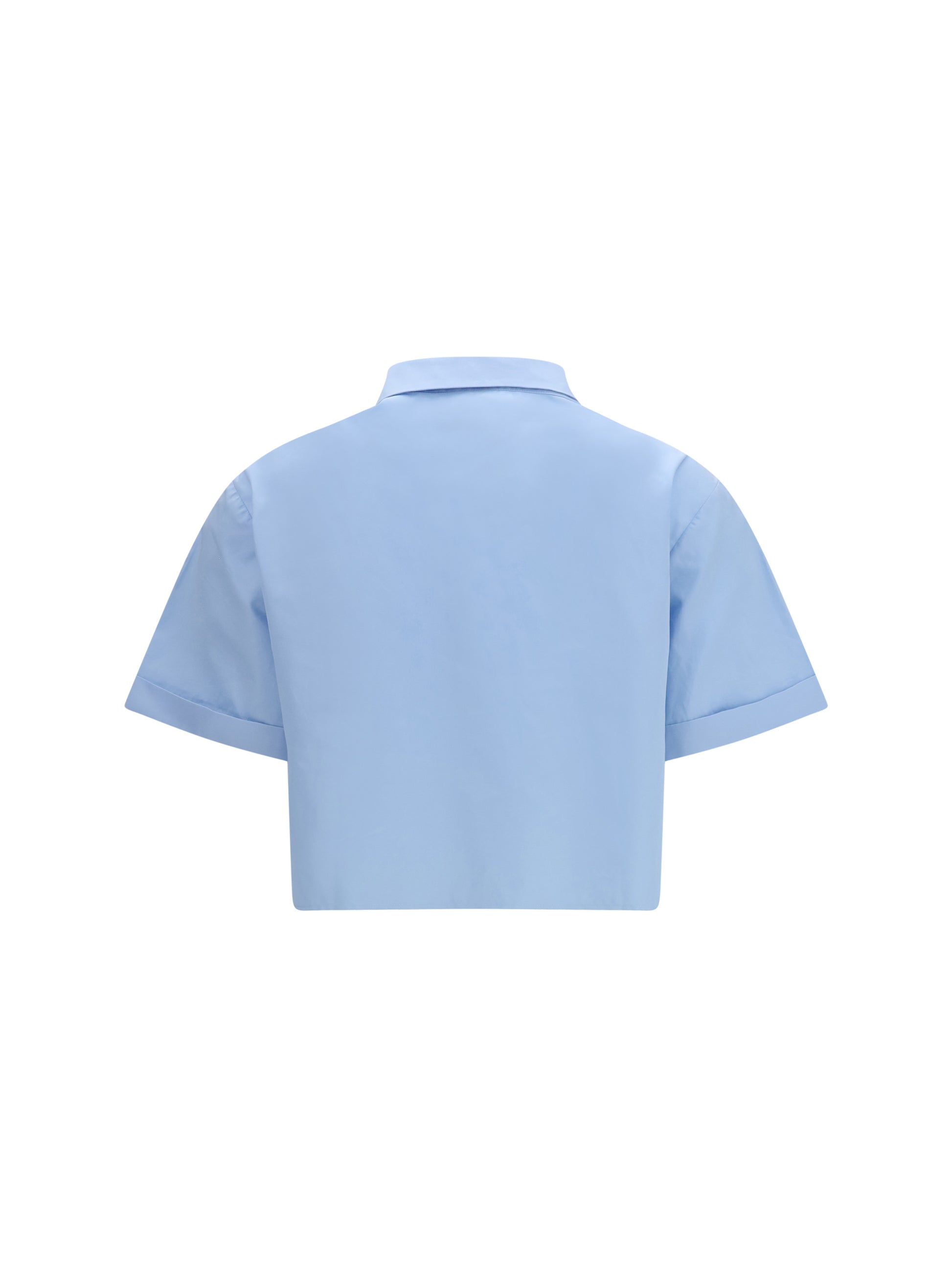 Miu Miu Women Poplin Shirt With Ruffle Details MIU MIU