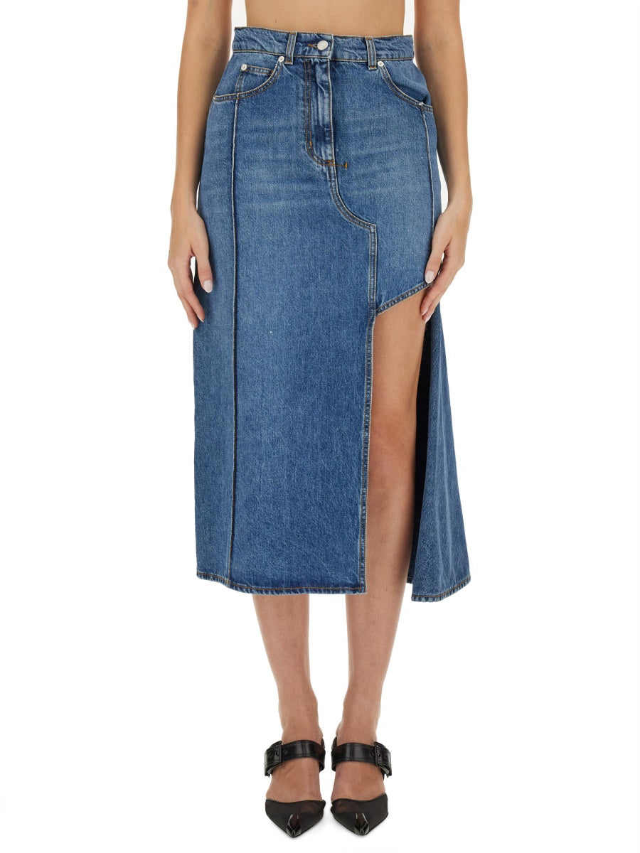 Alexander Mcqueen Women Pencil Skirt With Cut-Out ALEXANDER MCQUEEN