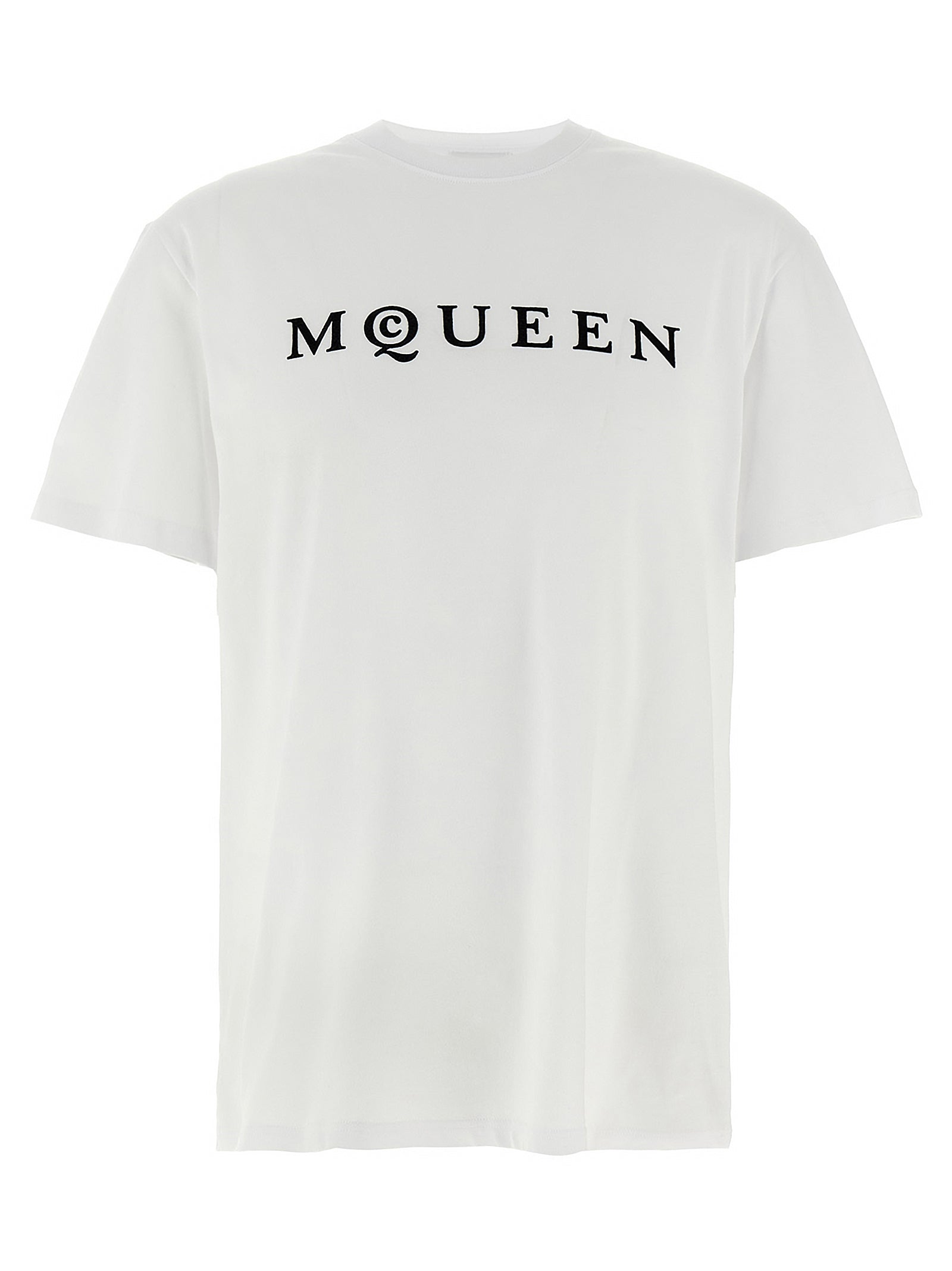 Mcqueen Men Flocked 'Mcqueen' T-Shirt ALEXANDER MCQUEEN