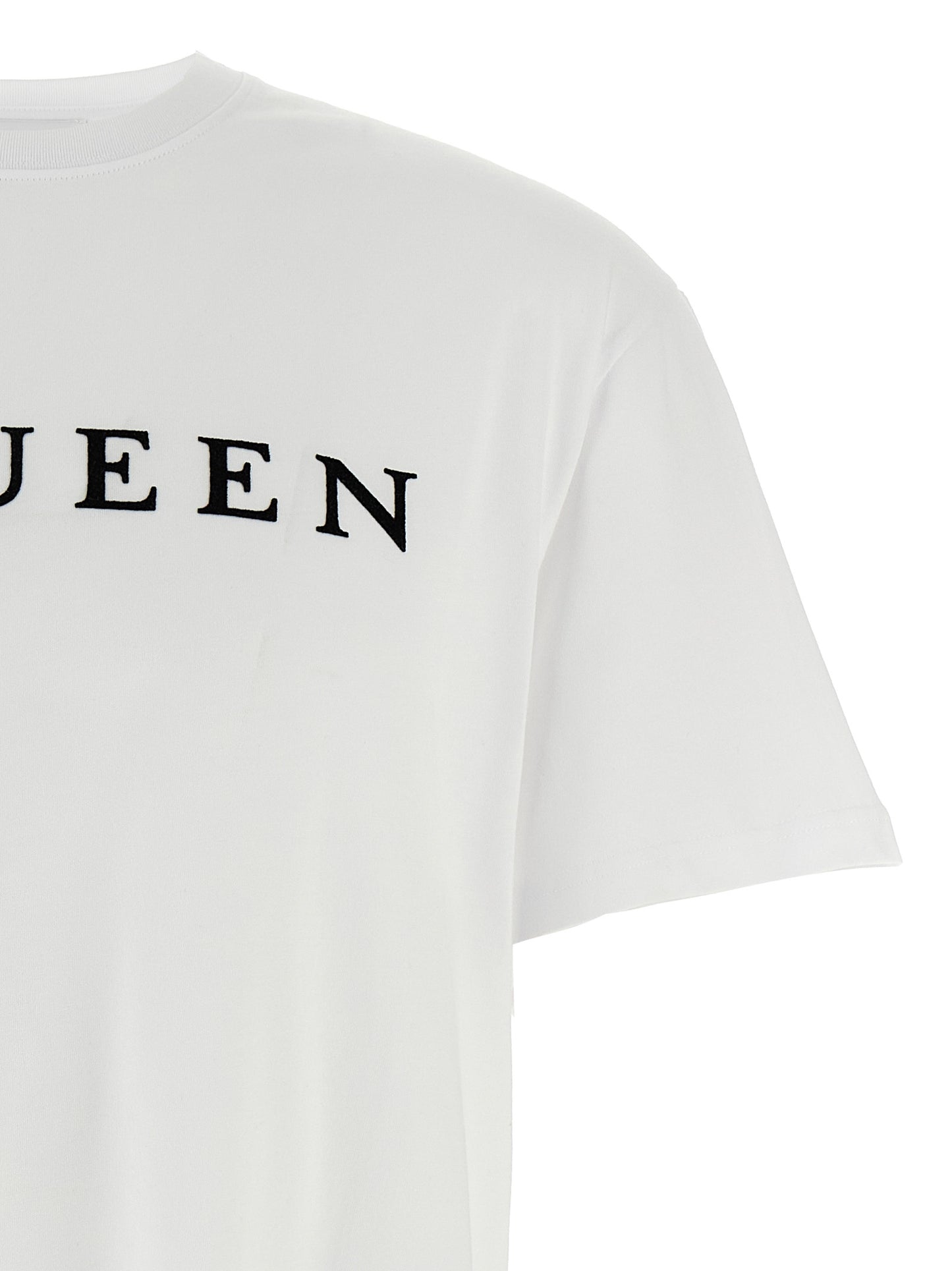 Mcqueen Men Flocked 'Mcqueen' T-Shirt ALEXANDER MCQUEEN