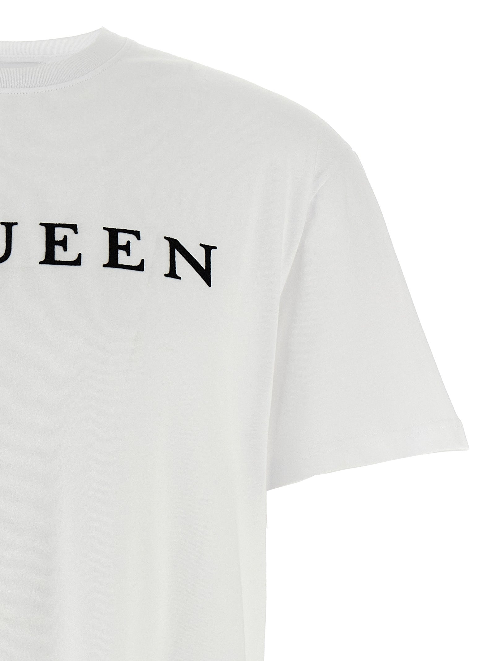 Mcqueen Men Flocked 'Mcqueen' T-Shirt ALEXANDER MCQUEEN