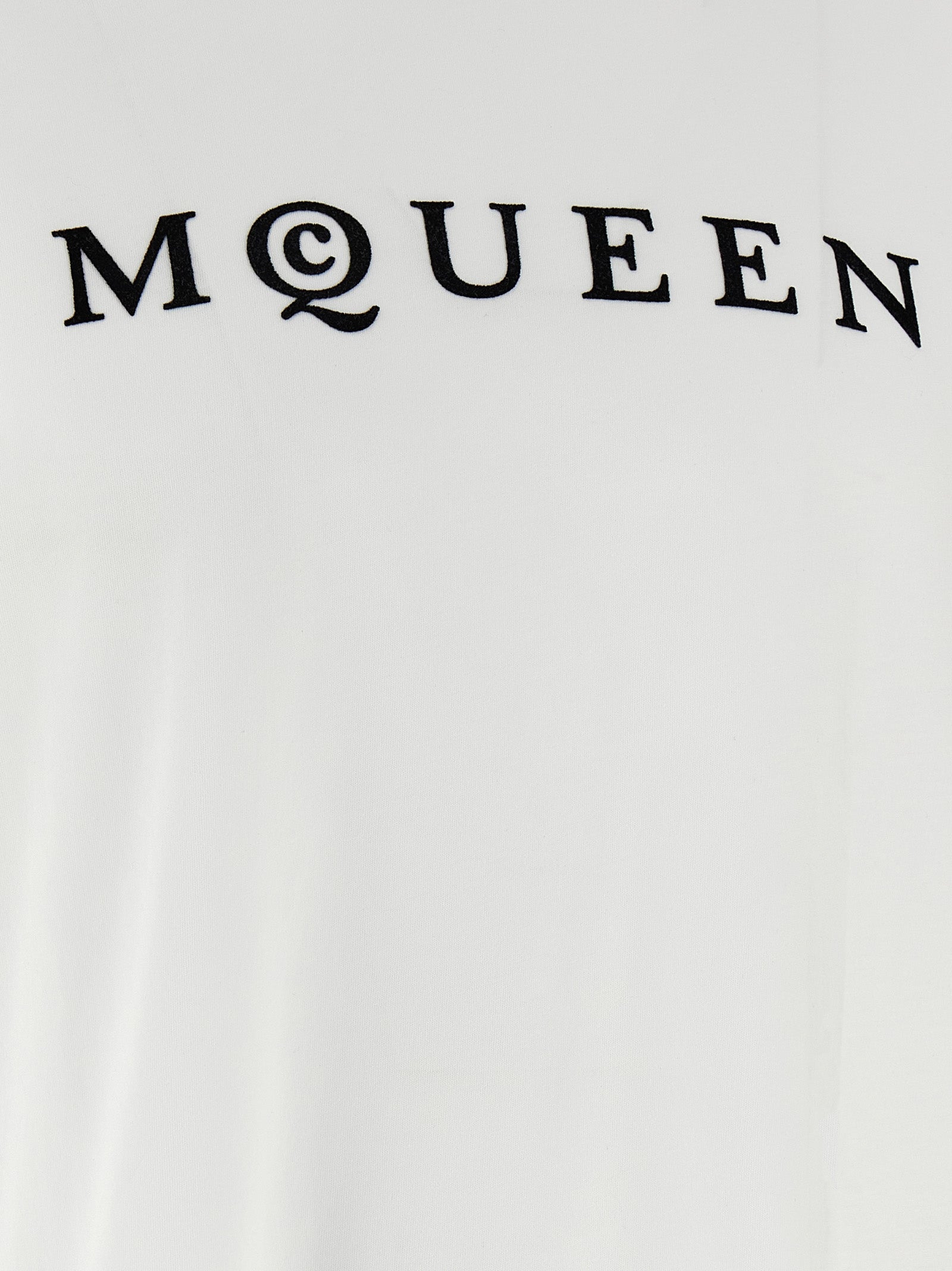 Mcqueen Men Flocked 'Mcqueen' T-Shirt ALEXANDER MCQUEEN
