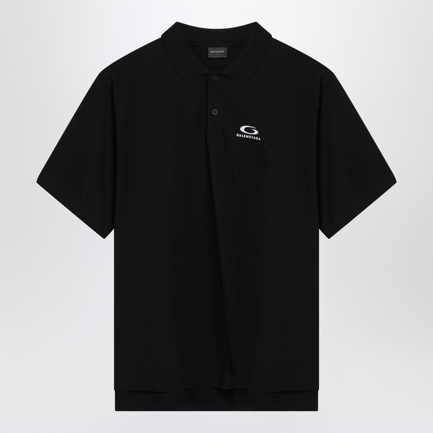 Balenciaga Black Laurel Classic Regular Polo Shirt Men BALENCIAGA