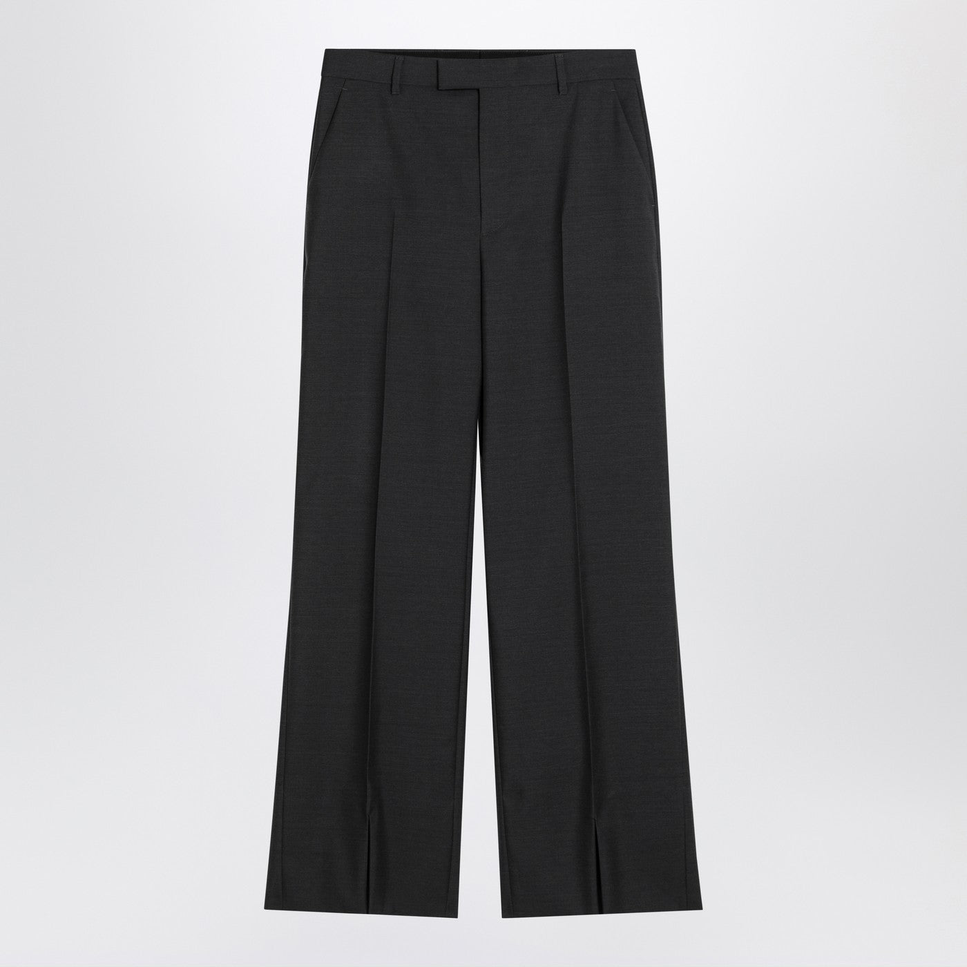 Gucci Gray Wool Trousers Women GUCCI