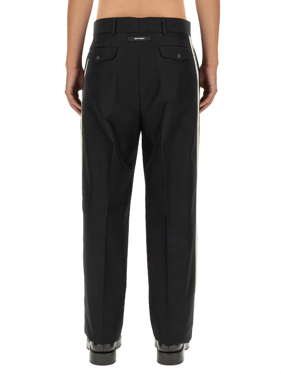 Palm Angels Men Pants With Logo Band PALM ANGELS