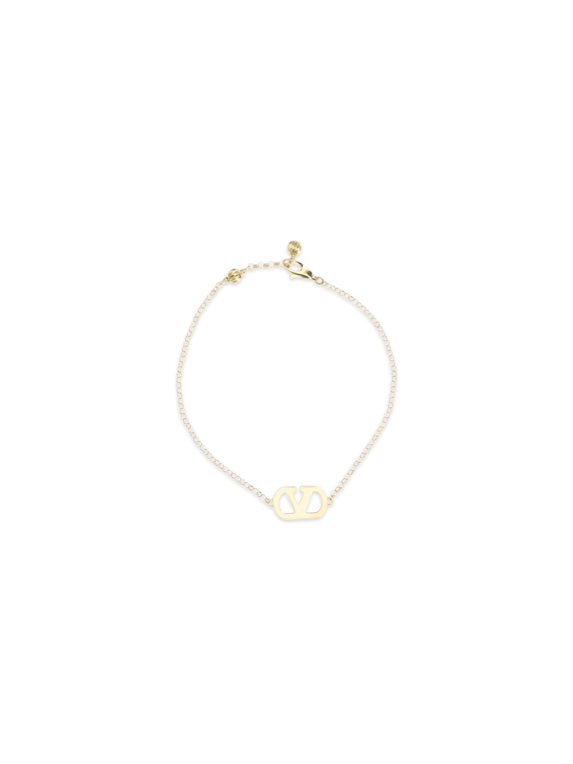 Valentino Garavani Women Vlogo Signature Bracelet In Metal And Swarovski® Crystals VALENTINO GARAVANI